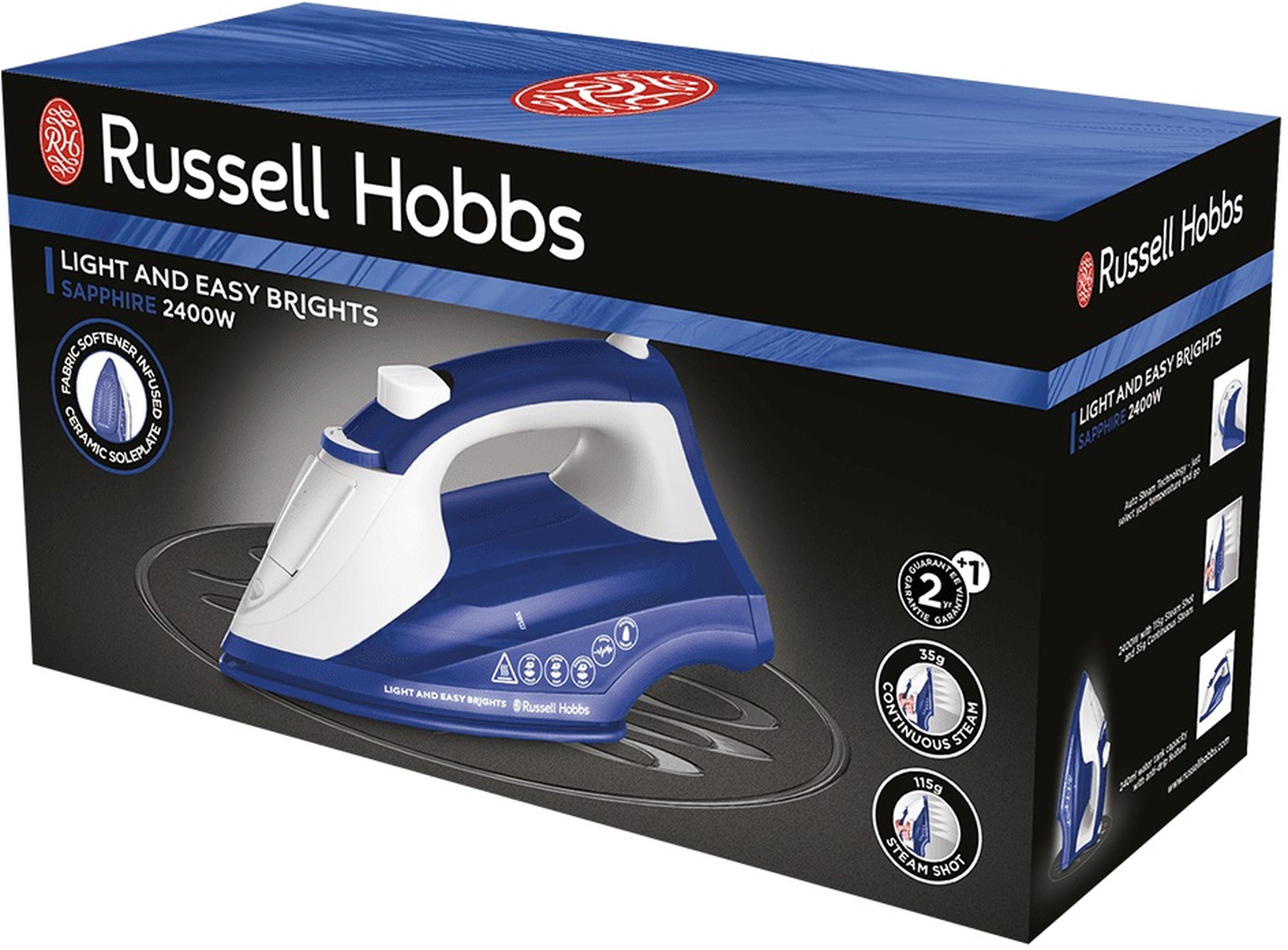 Утюг Russell Hobbs 26483-56 Light & Easy Brights Sapphire Iron фото 6