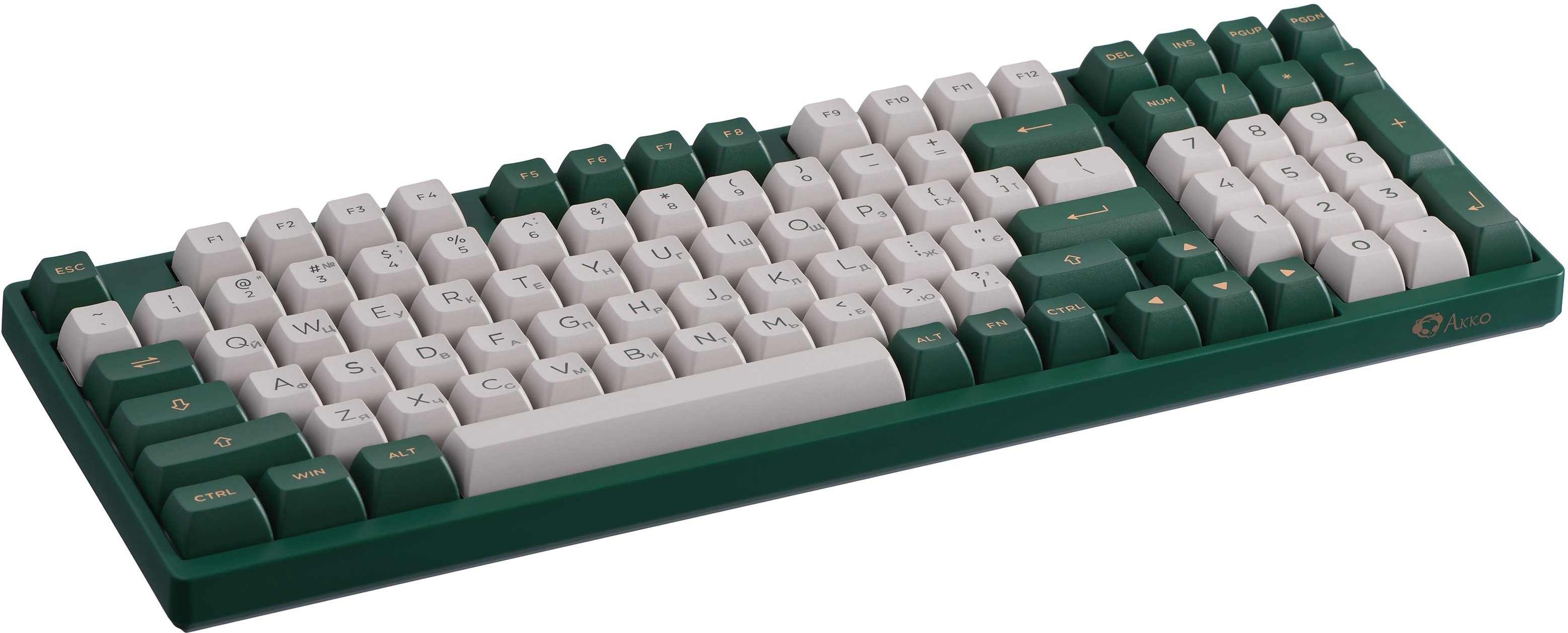 Клавіатура Akko 3098S London 98Key, CS Jelly Pink, USB, Hot-swappable, EN/UKR, RGB, Greenфото3