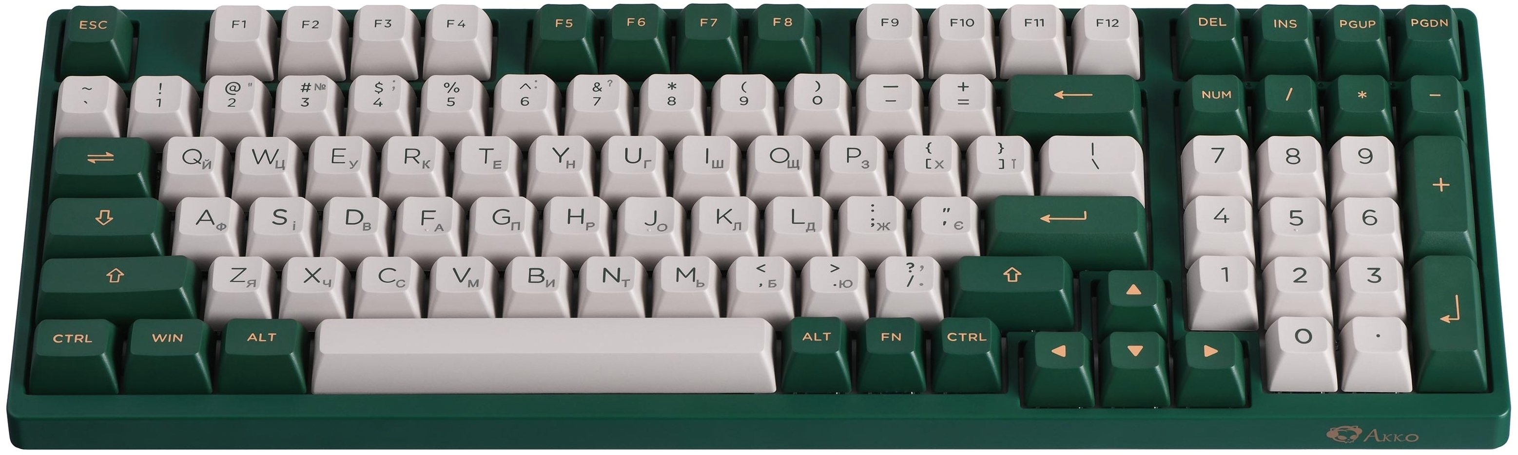 Клавіатура Akko 3098S London 98Key, CS Jelly Pink, USB, Hot-swappable, EN/UKR, RGB, Greenфото2