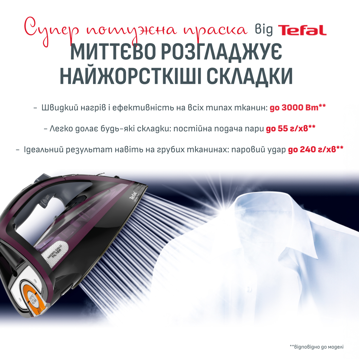 Праска Tefal Ultimate pure FV9835E0фото