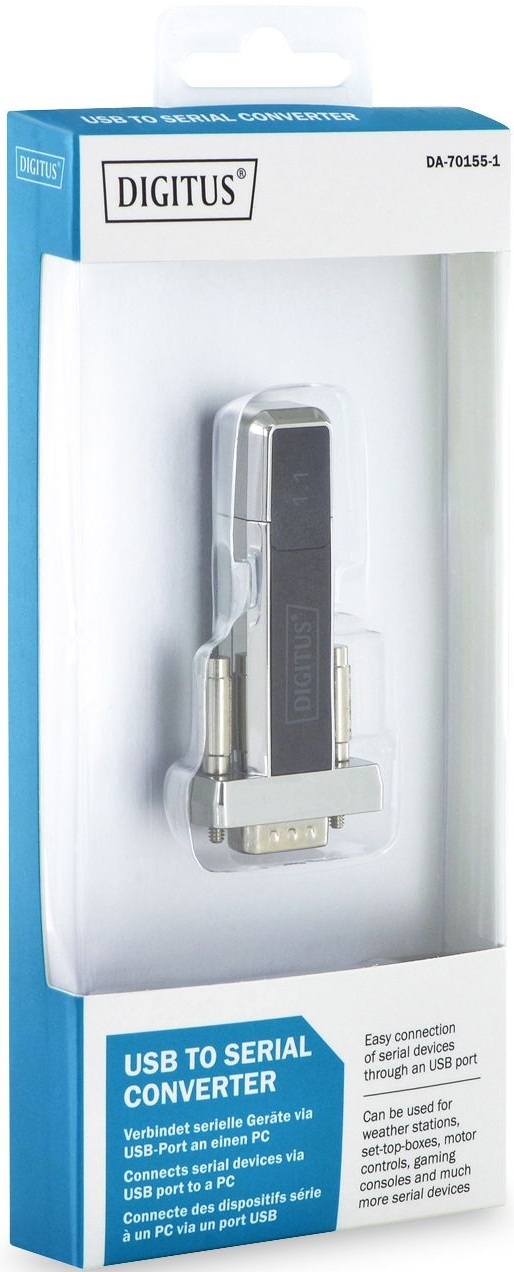 Адаптер DIGITUS USB 1.1 to RS232, black (DA-70155-1)фото