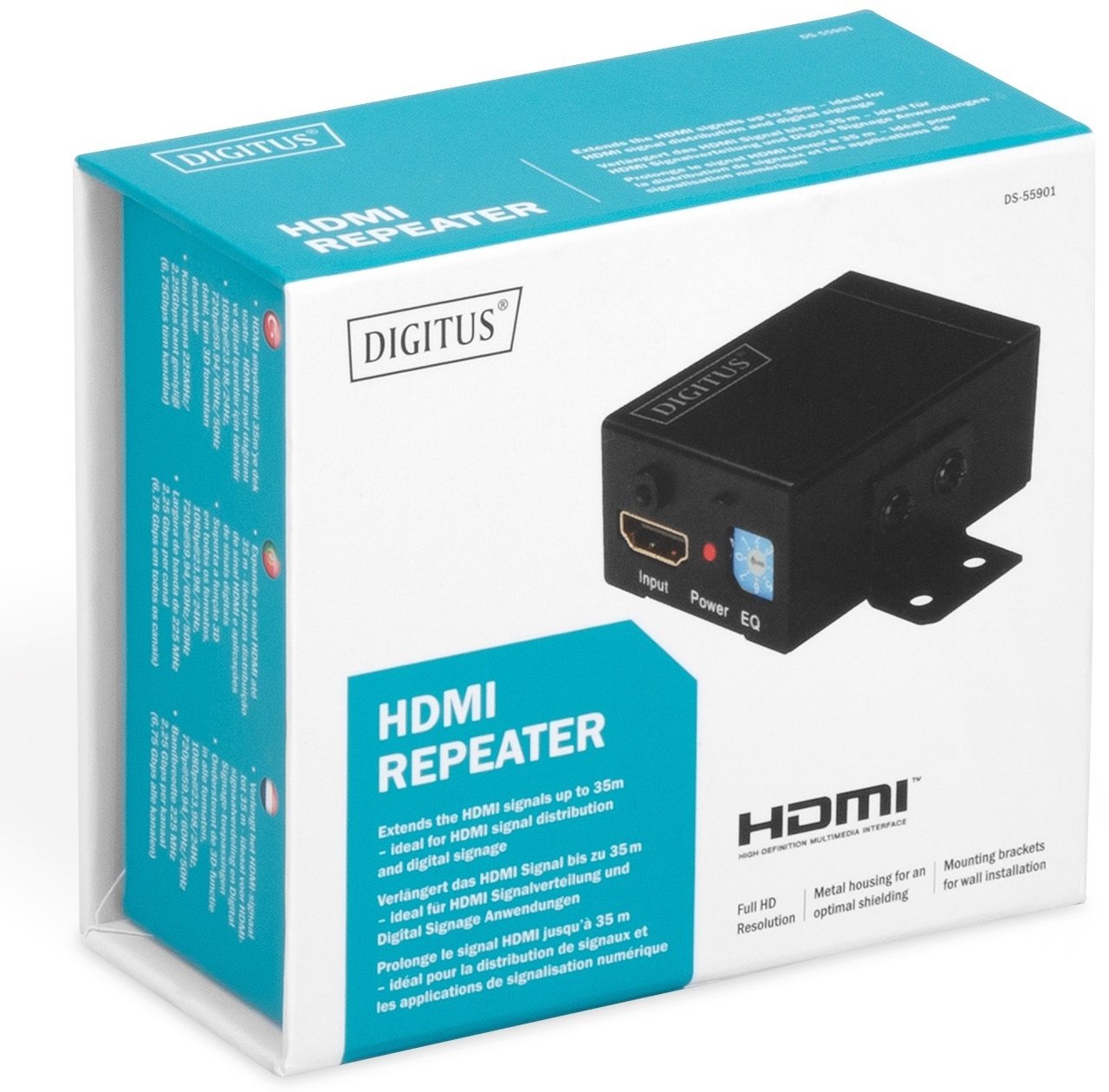 Повторитель DIGITUS HDMI Full HD, 35 m (DS-55901) фото 