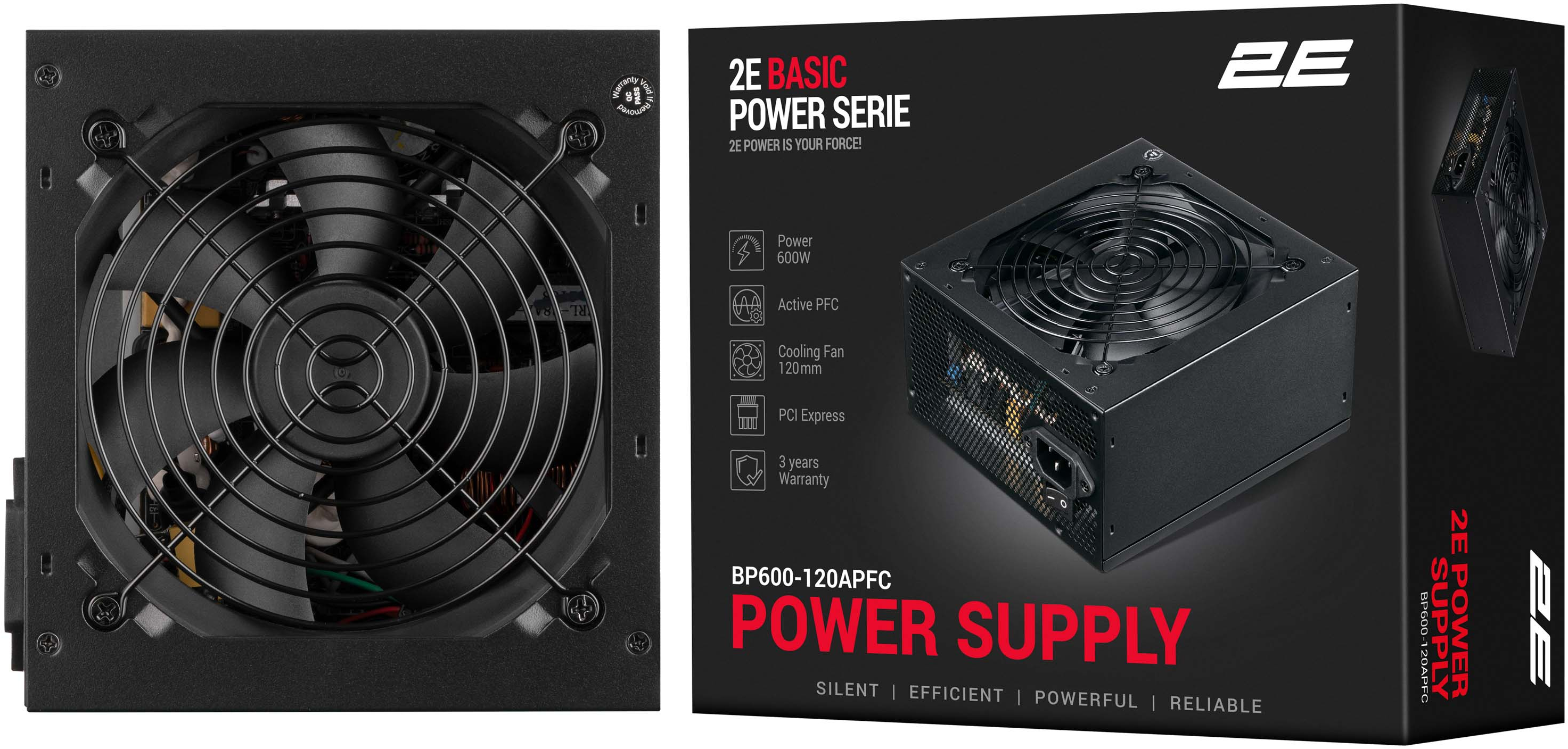 Блок живлення 2E BASIC POWER (2E-BP600-120APFC)фото