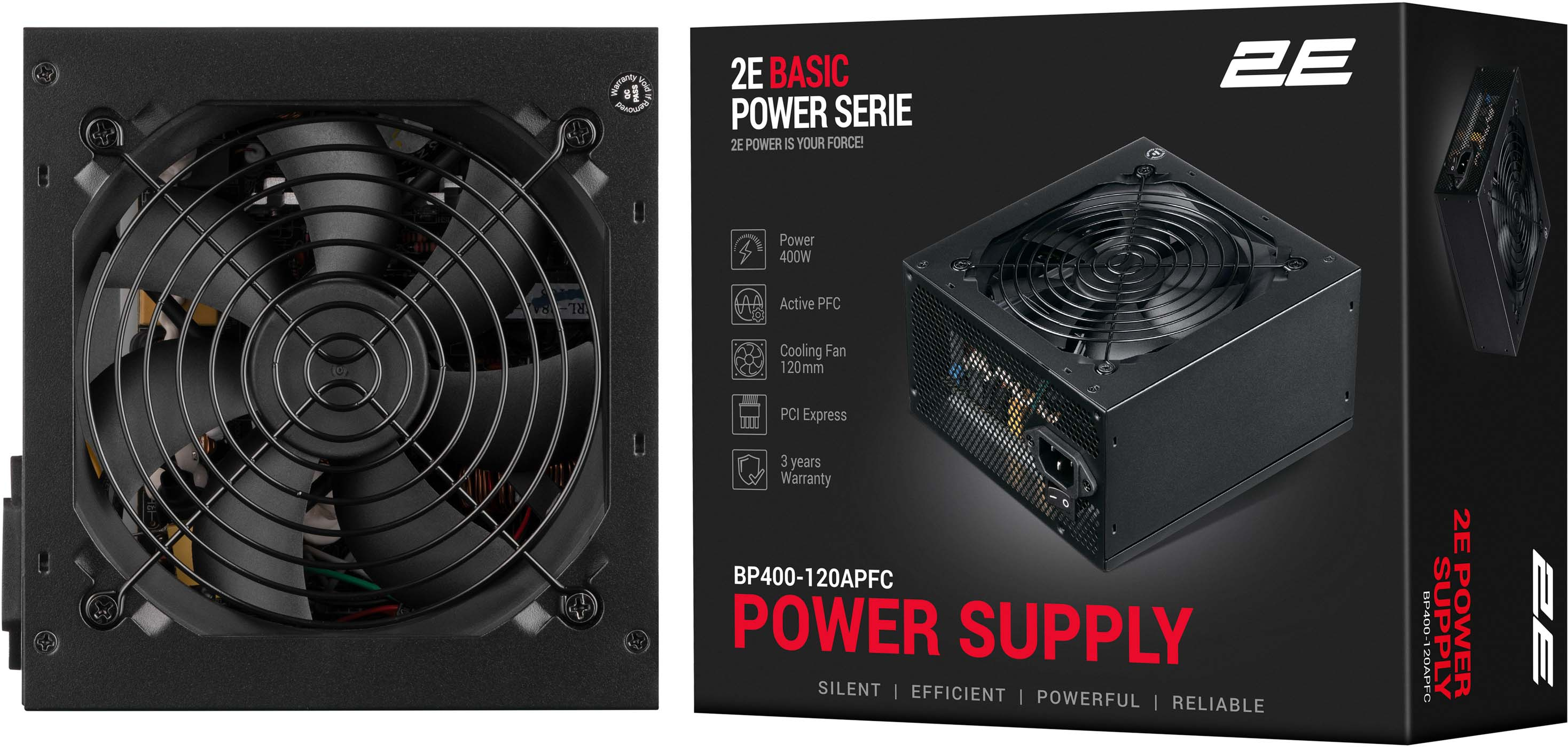Блок живлення 2E BASIC POWER (2E-BP400-120APFC)фото