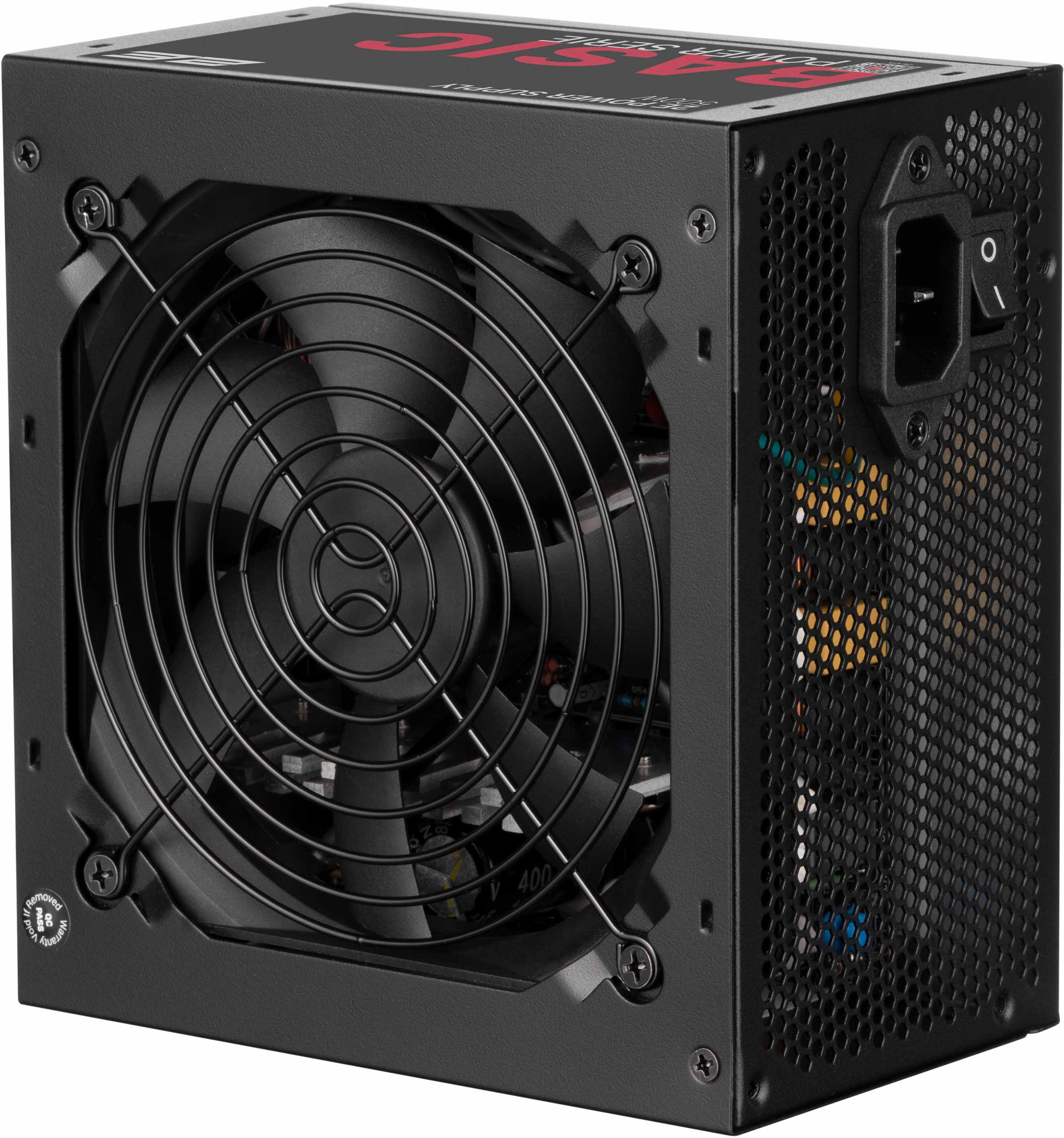 Блок живлення 2E BASIC POWER (500W), 80%, 120mm, 1xMB 24pin(20+4), 1xCPU 8pin(4+4), 3xMolex, 4xSATA, 2xPCIe 8pin(6+2)фото