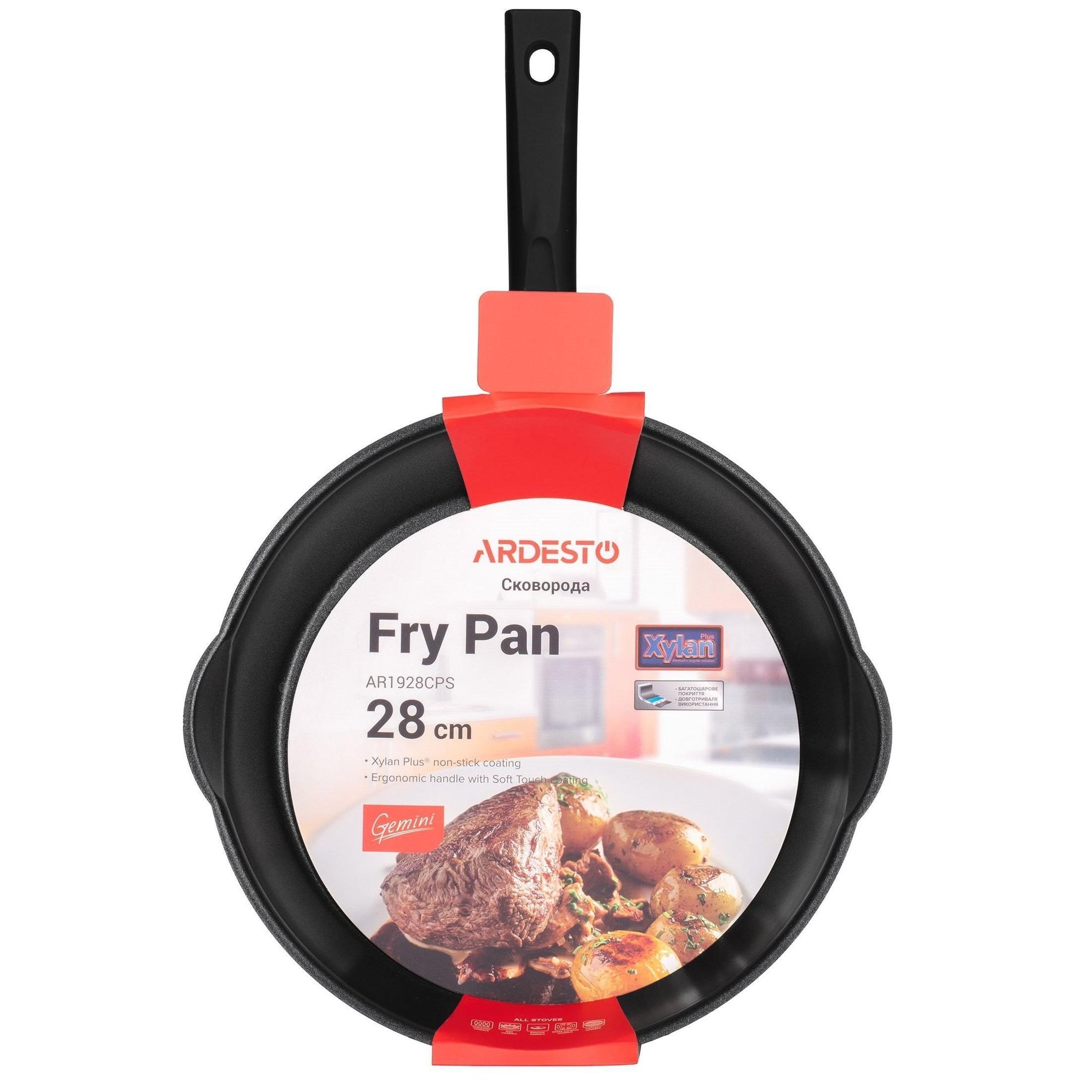 Сковорода ARDESTO Gemini Ravenna 28 см, чорний, алюміній (AR1928CPS)фото4