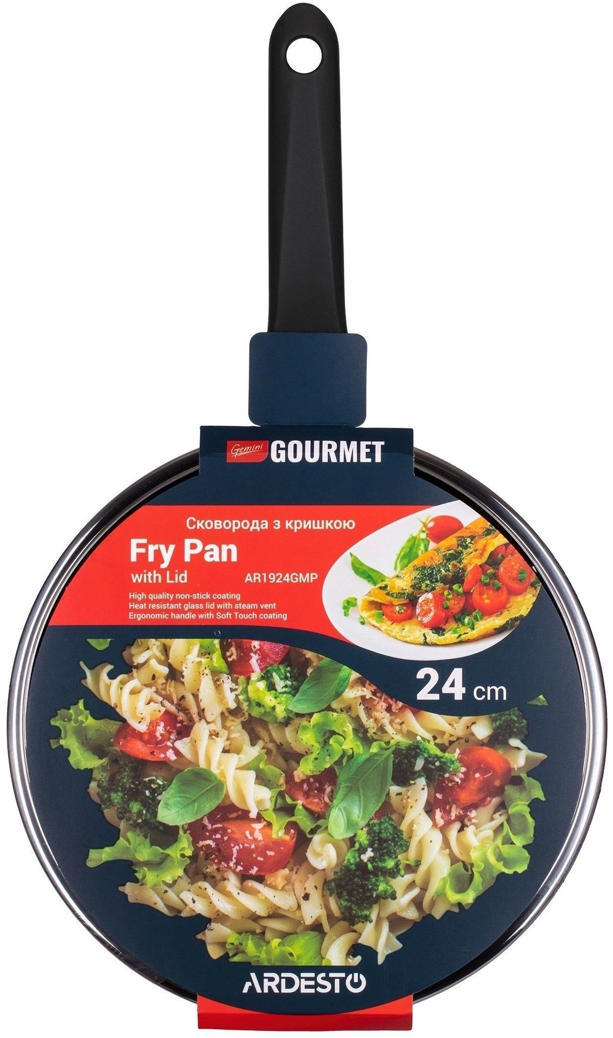 Сковорода ARDESTO Gemini Gourmet Aosta с крышкой, 24 см (AR1924GMP) фото 7