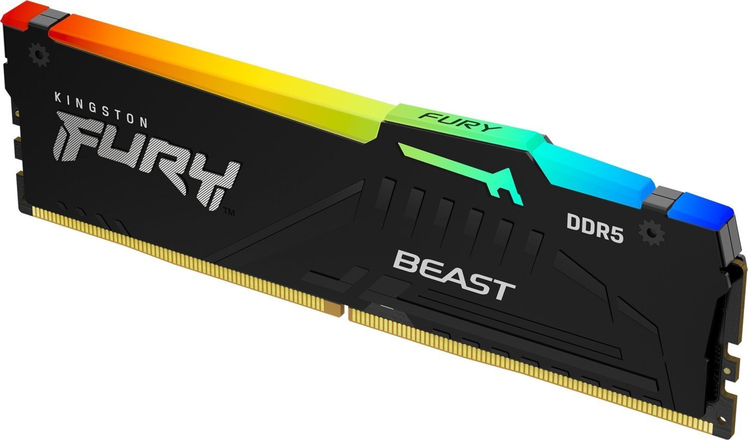 Память ПК Kingston DDR5 16GB KIT (8GBx2) 6000 FURY Beast RGB (KF560C40BBAK2-16) фото