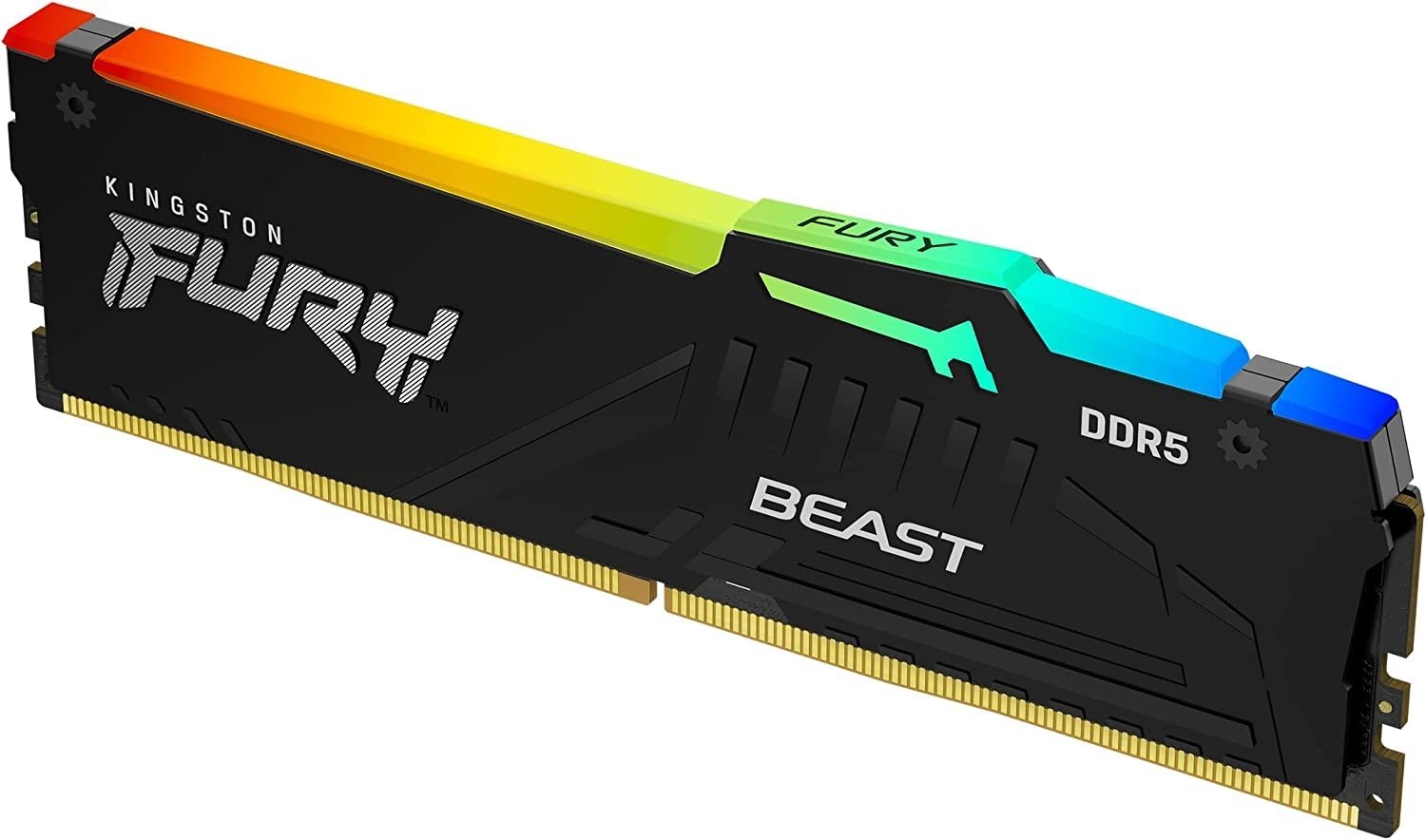 Память ПК Kingston DDR5 16GB 5200 Beast Black RGB (KF552C36BBEA-16) фото