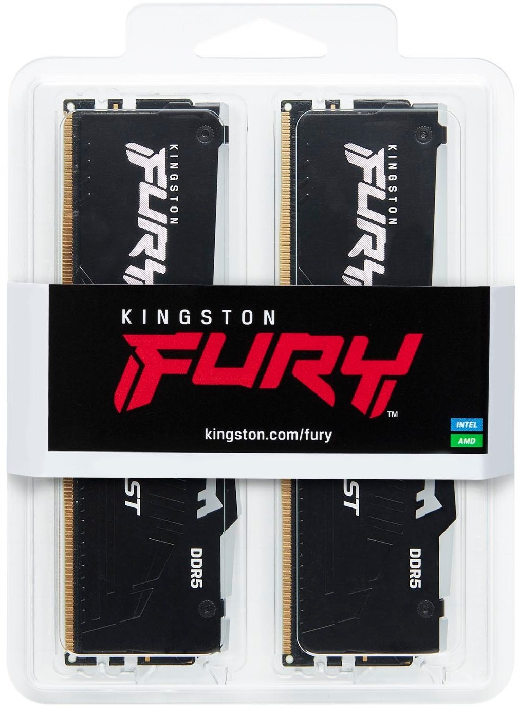 Память ПК Kingston DDR5 16GB KIT (8GBx2) 5600 FURY Beast RGB (KF556C40BBAK2-16) фото 10