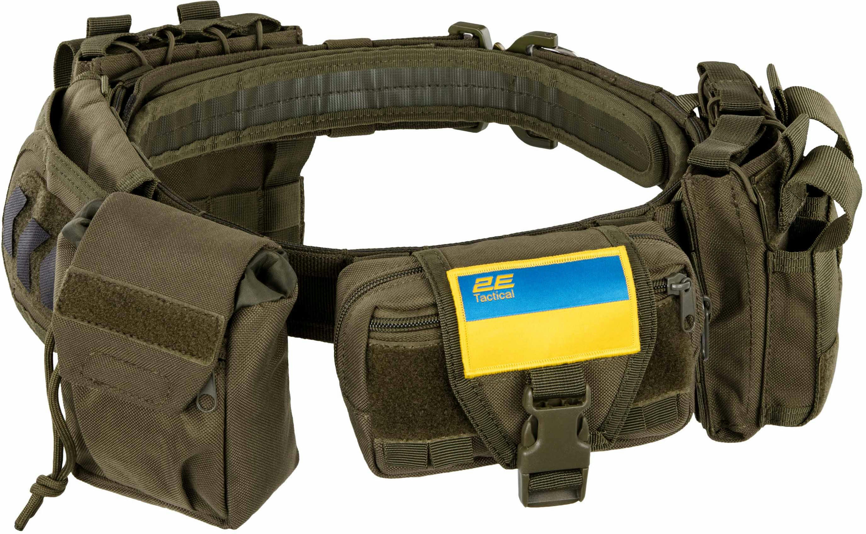 Тактический ремень с 5-ю подсумками, 2Е, камуфляж. (2E-MILTACBELT-Y5PCH-OG) фото 2