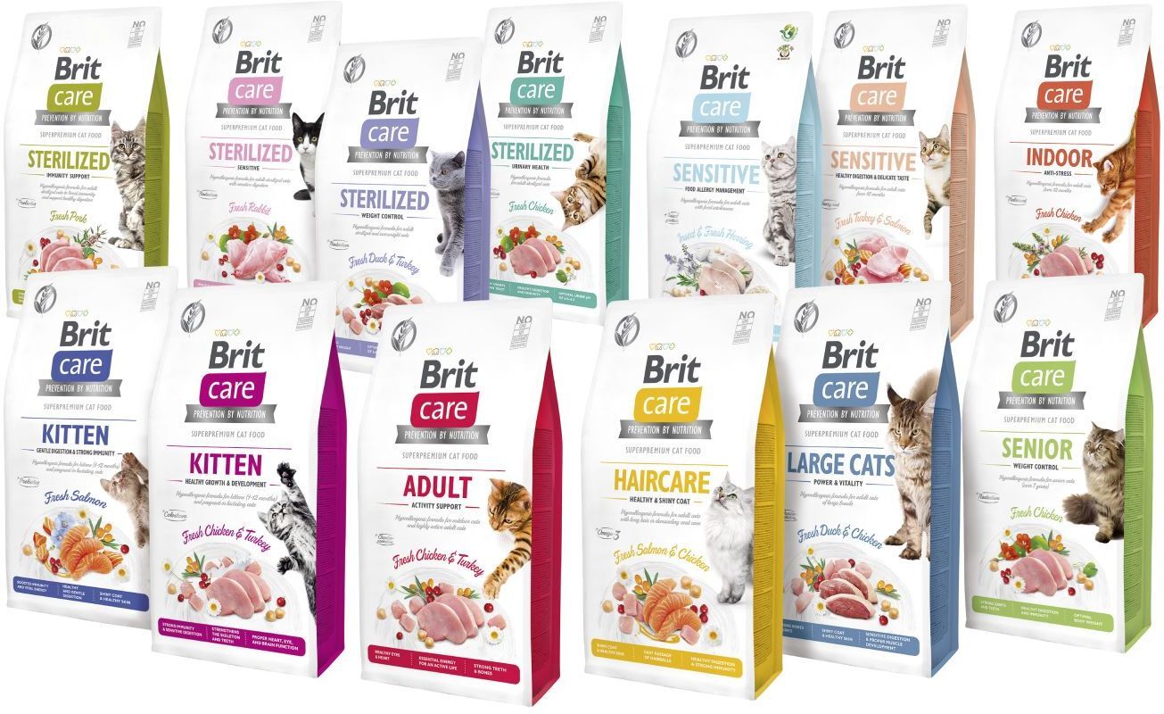 Сухий корм для стерилізованих котів із чутливим травленням Brit Care Cat GF Sterilized Sensitive із кроликом, 7кгфото5