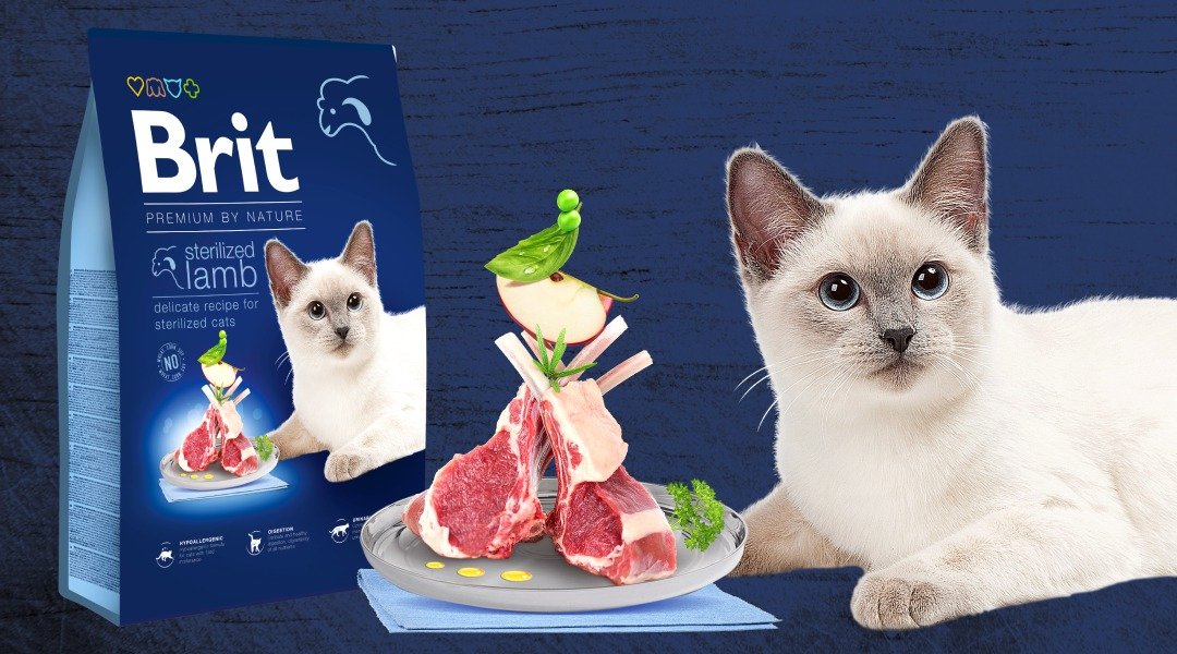 Сухой корм для стерилизованных котов Brit Premium by Nature Cat Sterilized Lamb с ягненком 0,8 кг фото 6