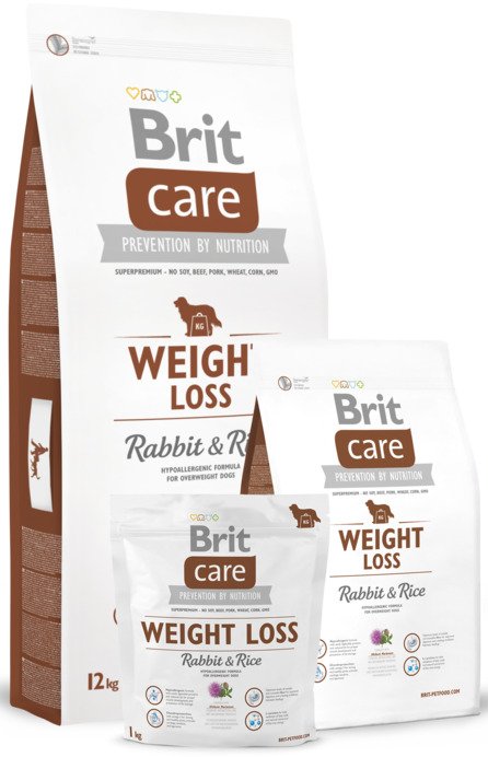 Сухий корм для собак із зайвою вагою Brit Care Weight Loss Rabbit & Rice 1 кгфото2