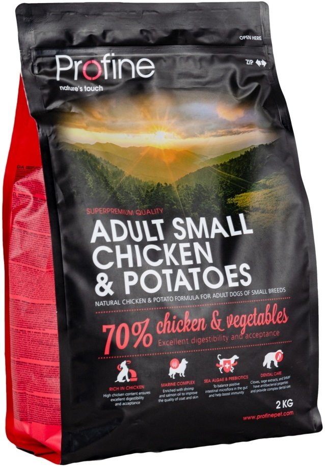 Сухий корм Profine Adult Small Chicken & Potatoes з куркою та картоплею для собак дрібних порід 2 кгфото2