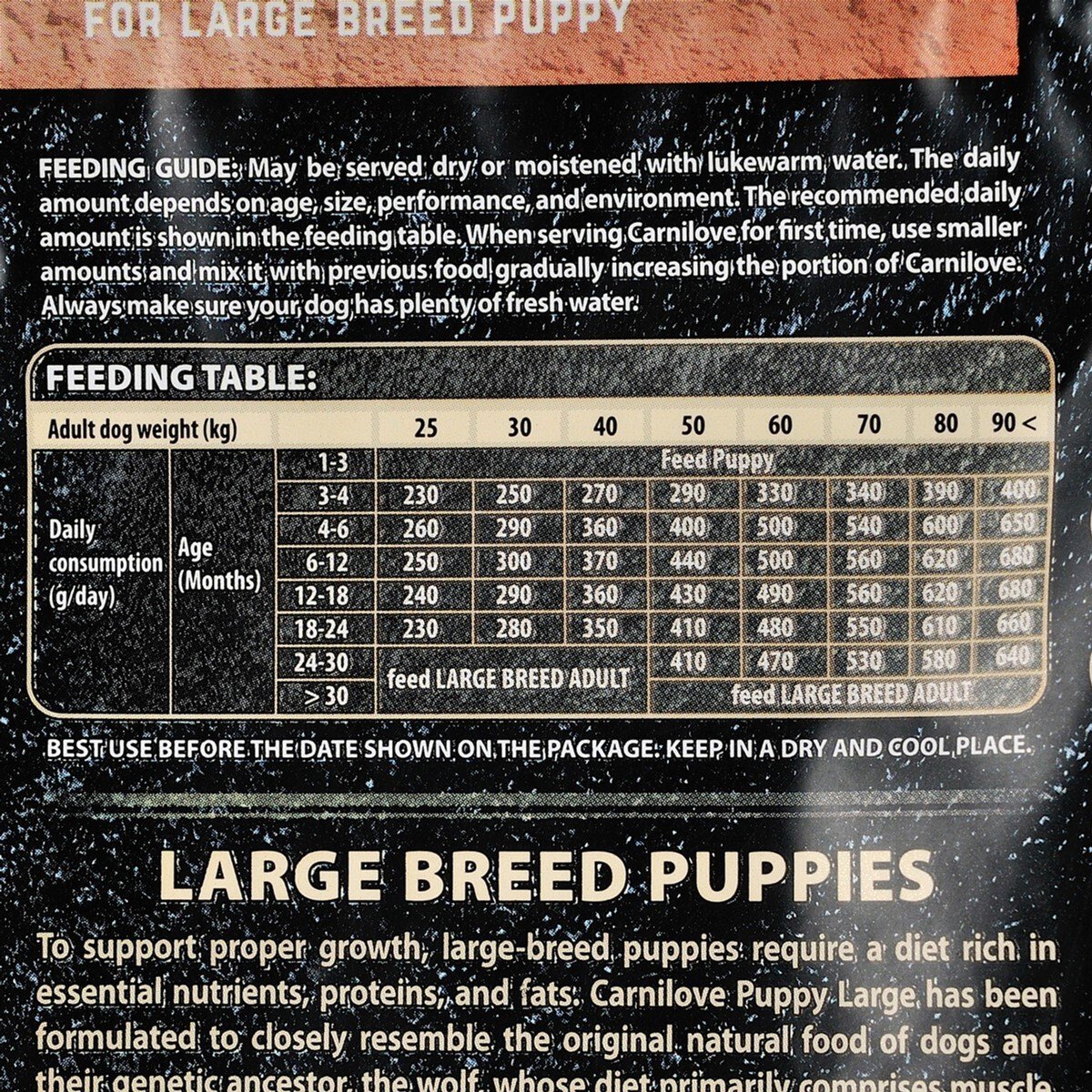 Сухий корм для щенят великих порід Carnilove Salmon & Turkey Large Breed Puppy 1.5 кгфото3