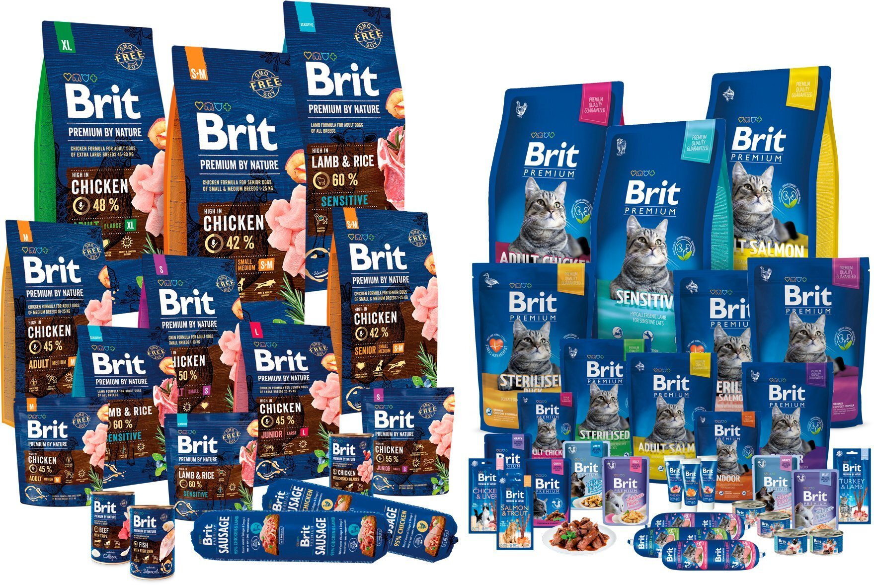 Сухий корм для дорослих собак дрібних порід Brit Premium Adult S зі смаком курки 1 кгфото5