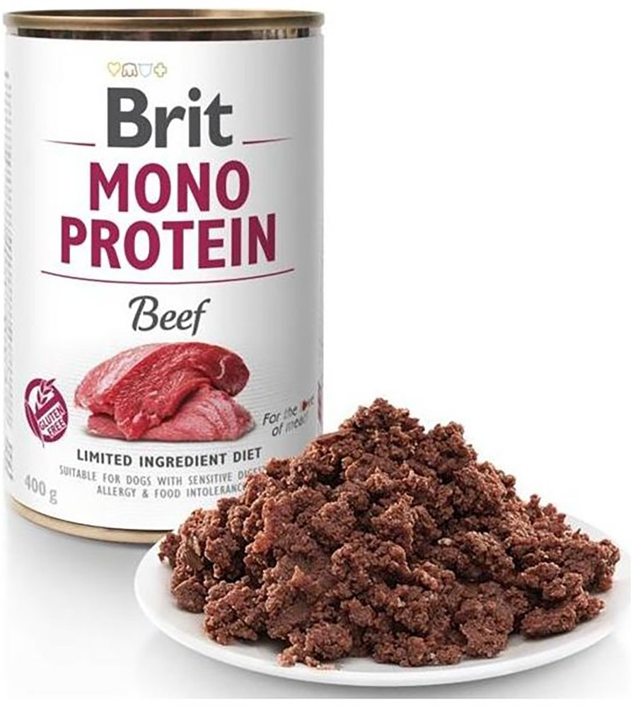 Влажный корм для собак Brit Mono Protein Dog 400г с говядиной фото 3