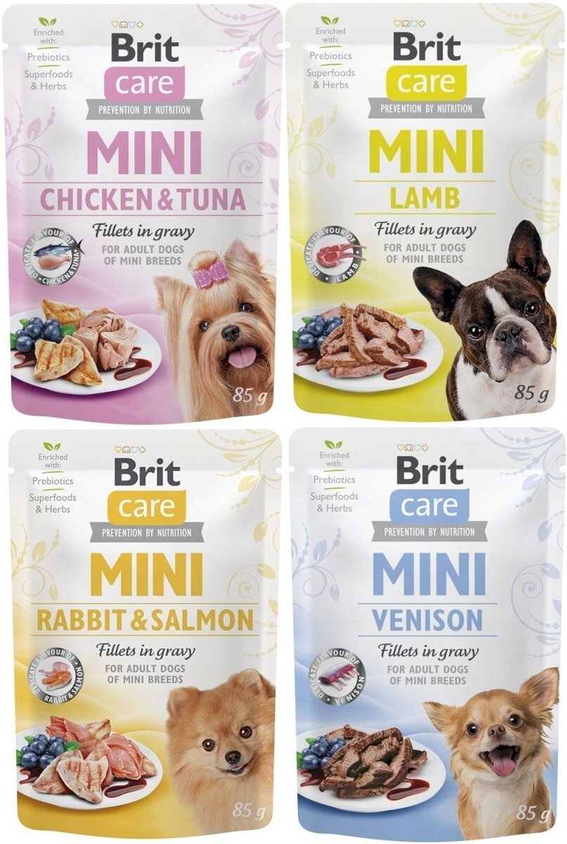 Вологий корм для собак Brit Care Mini pouch 85г філе у соусі дичь фото2