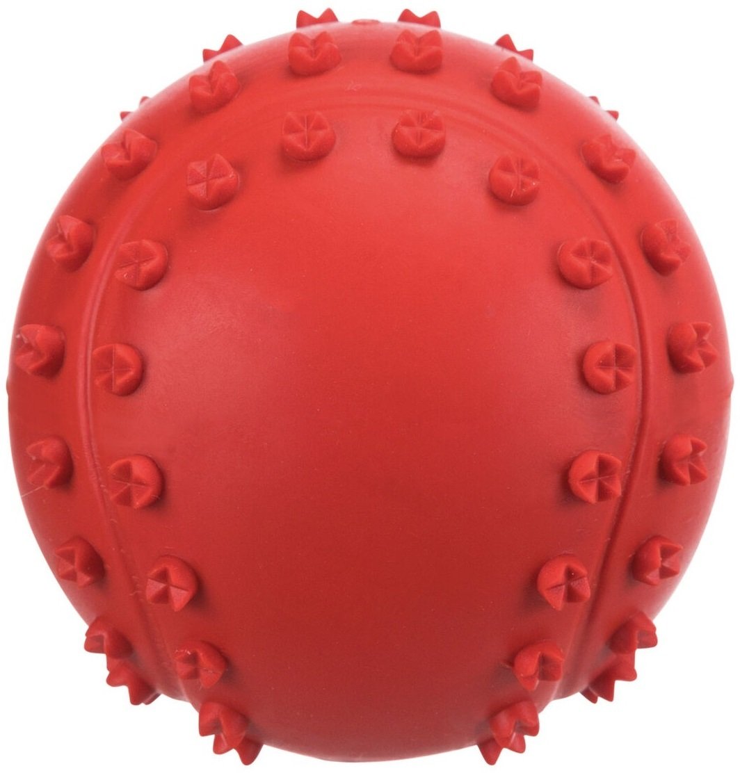Игрушка для собак Trixie "Мяч с пищалкой" резина, 9см фото 2