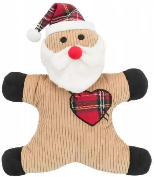Різдвяна Іграшка для собак Trixie "сніговик, Дід Мороз," плюш, 29смфото2