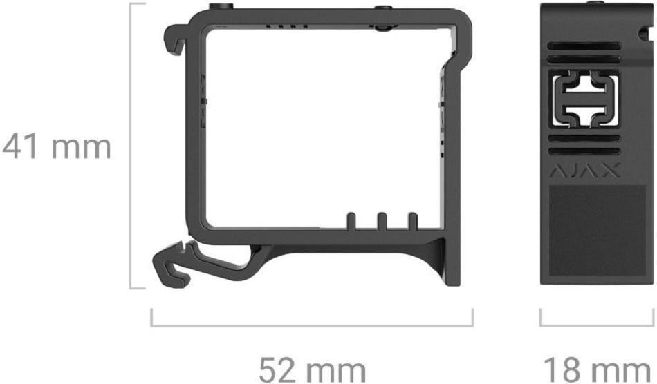 Тримач для фіксації на DIN-рейці Ajax DIN Holder for Relay та WallSwitch (000027623)фото2