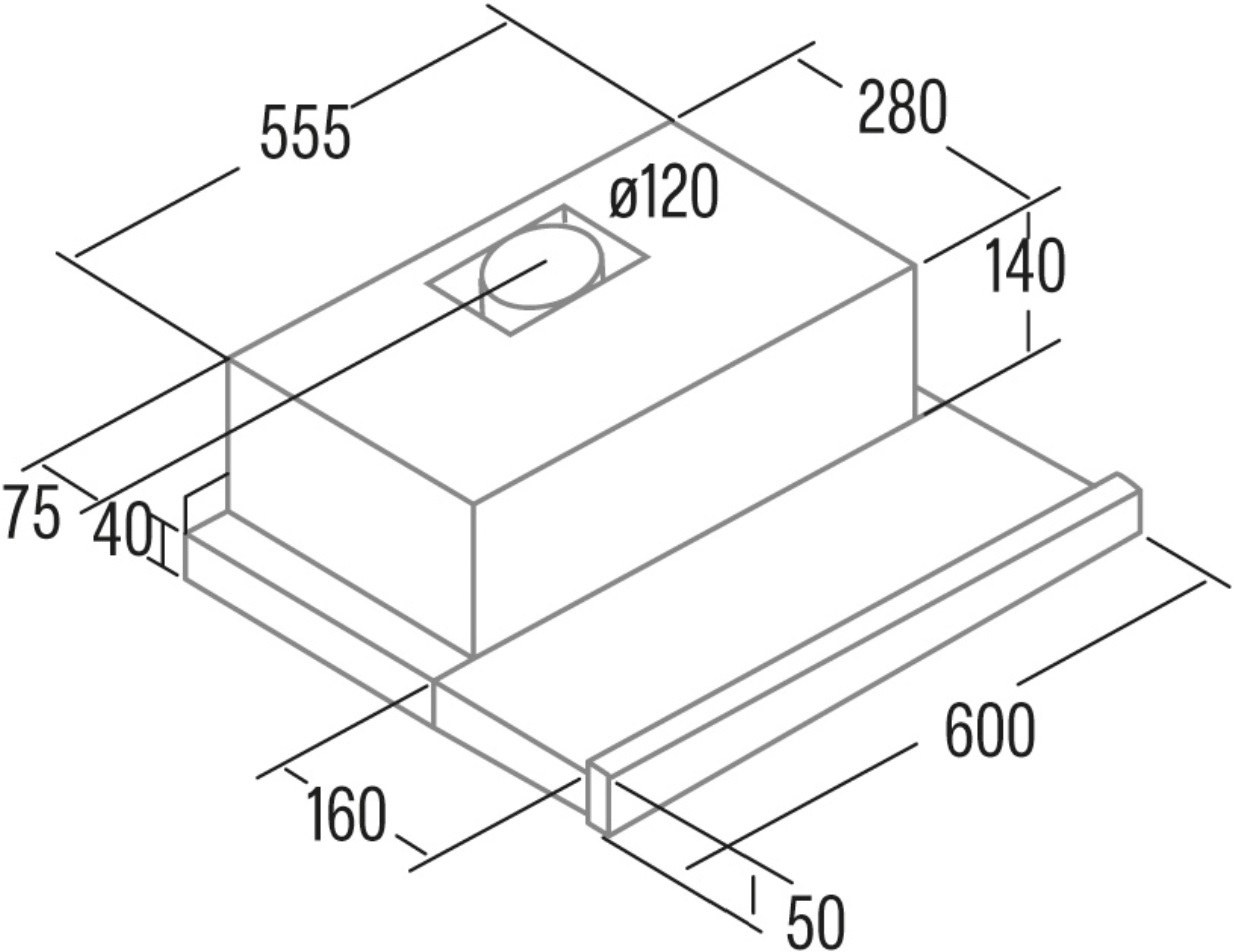 Встраиваемая вытяжка Cata TF-2003 DURALUM 600 /D (02017305) фото 2