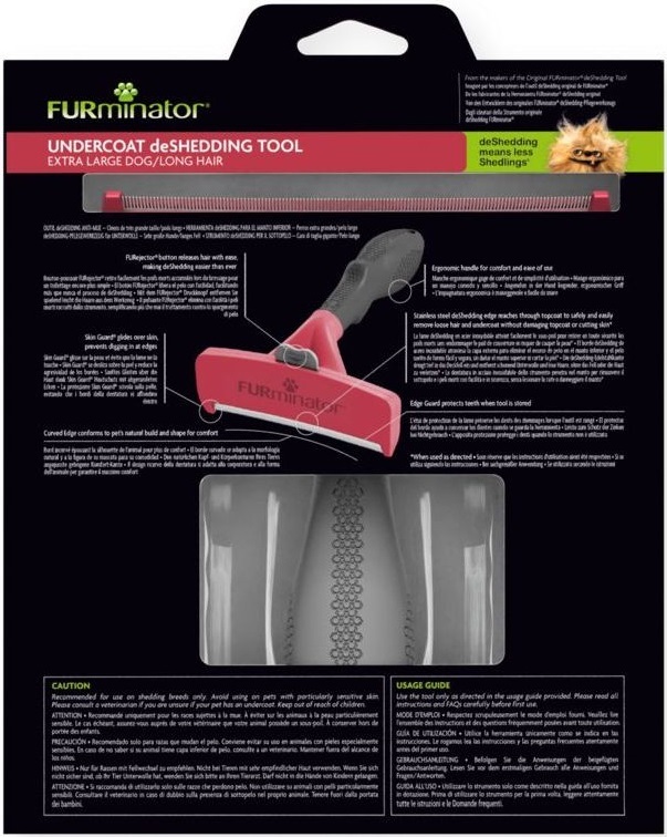 Фурминатор для собак с длинной шерстью, FURminator размер XL фото 2
