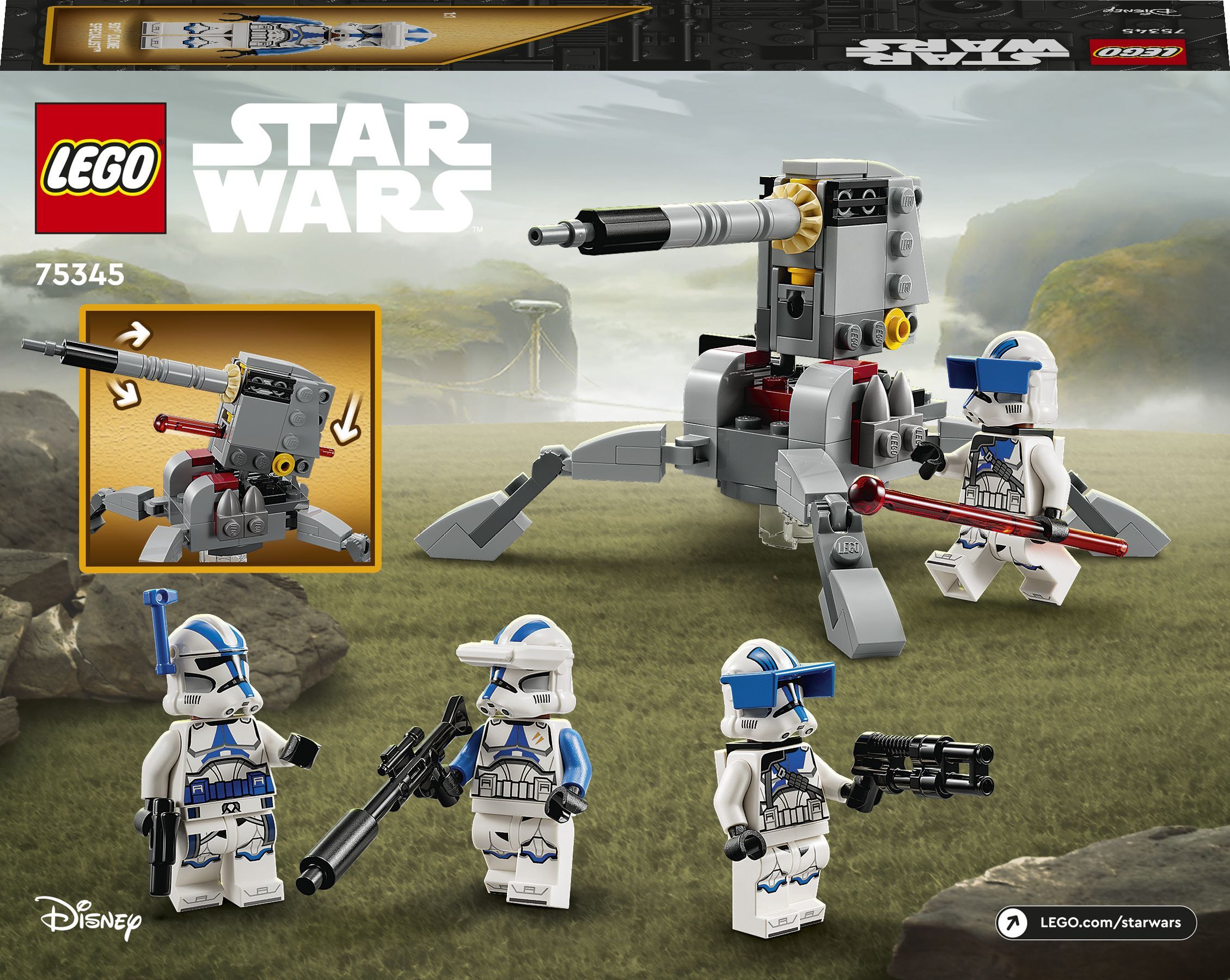 LEGO 75345 Star Wars TM Боевой отряд бойцов-клонов 501-го легиона фото 10