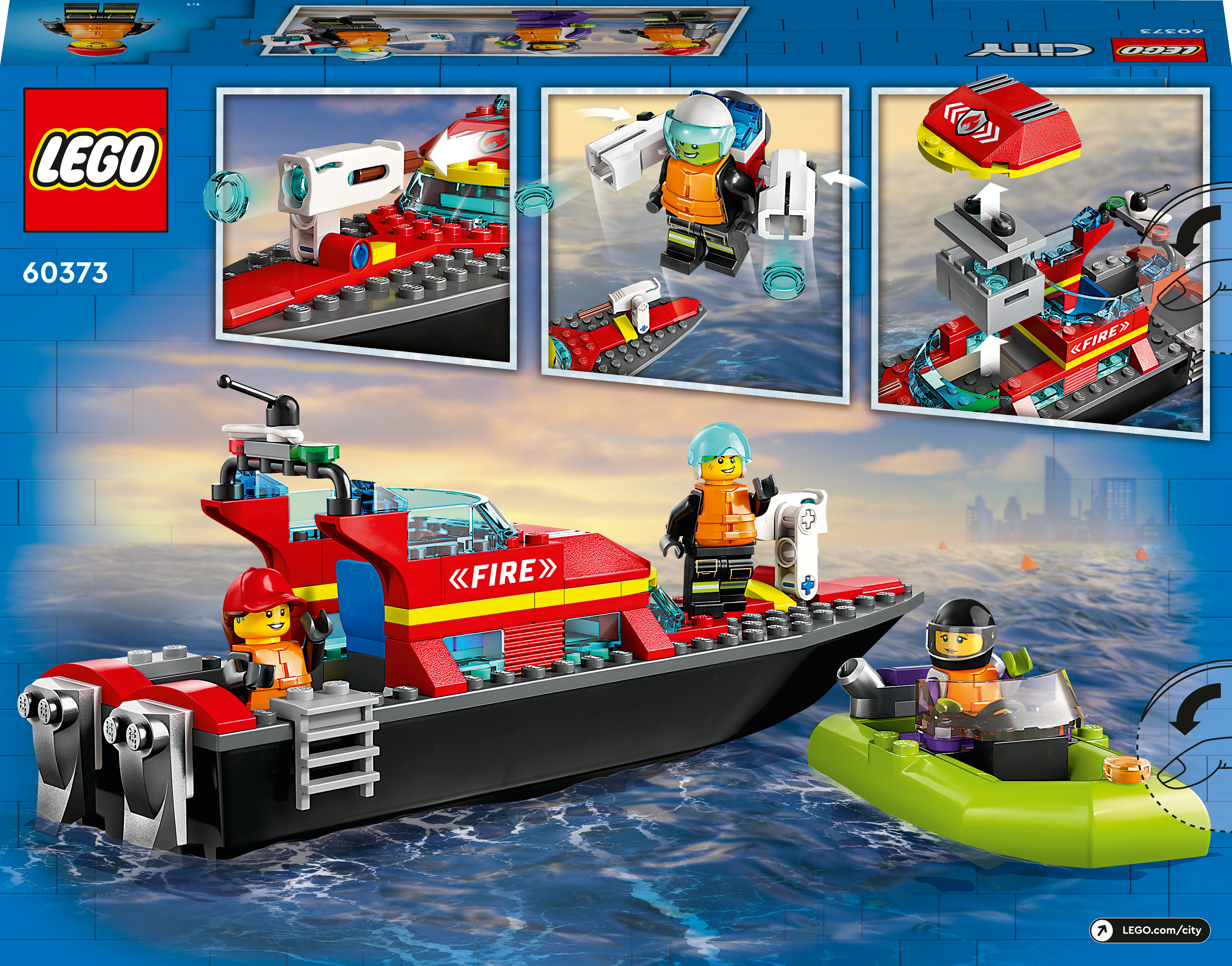 LEGO 60373 City Лодка пожарной бригады фото 10