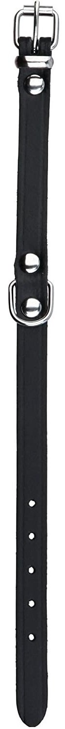 Ошейник для собак TRIXIE кожаный 52-62см 30мм, Черный фото 2