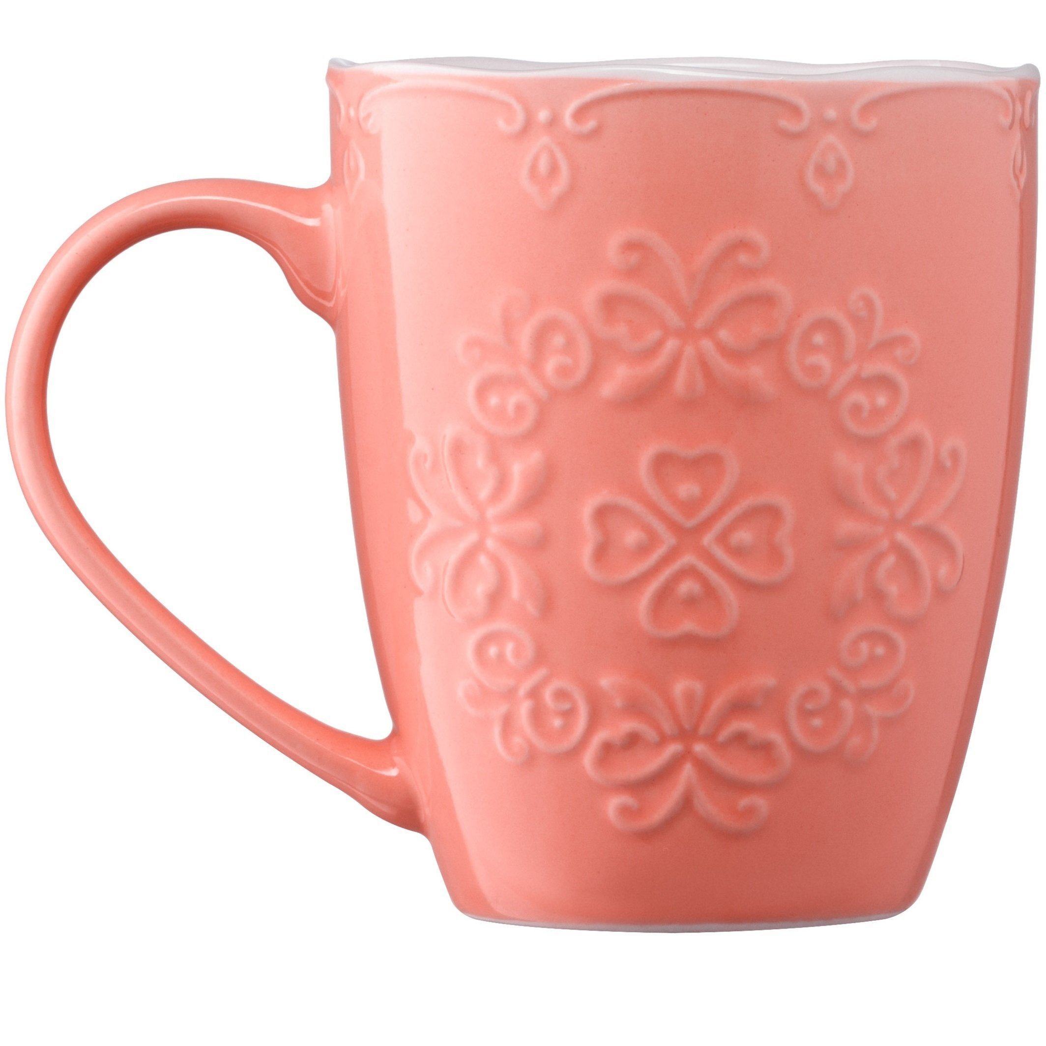 Чашка Ardesto Barocco, 330 мл, розовая , фарфор (AR3458P) фото 3