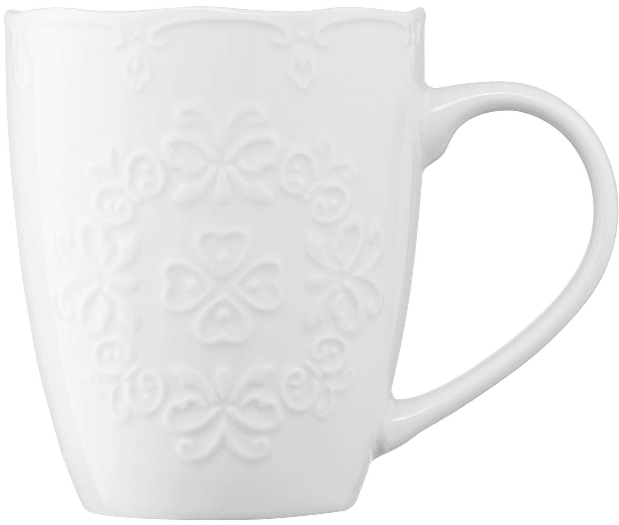 Чашка Ardesto Barocco, 330 мл, біла, фарфор&nbsp;(AR3458W)фото2