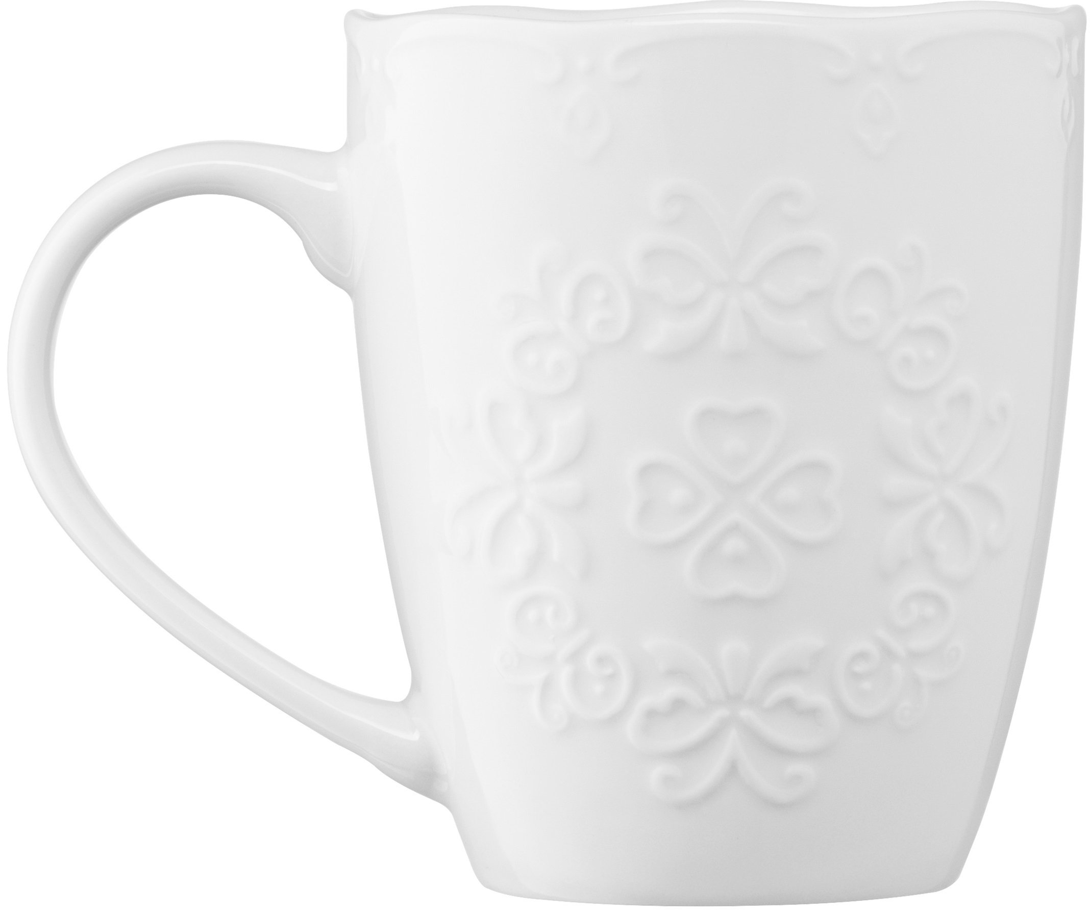 Чашка Ardesto Barocco, 330 мл, белая , фарфор (AR3458W) фото 3