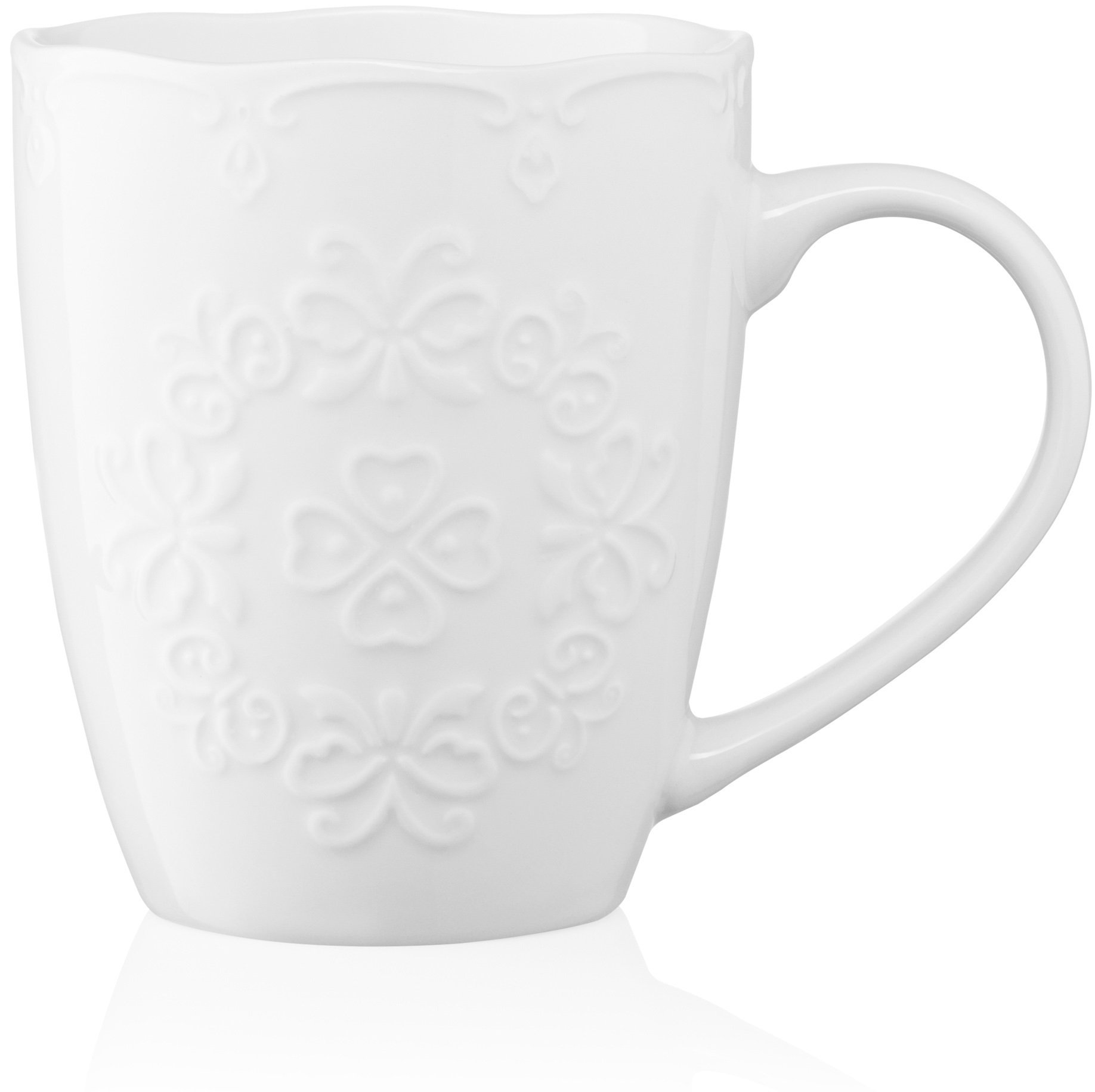 Чашка Ardesto Barocco, 330 мл, біла, фарфор&nbsp;(AR3458W)фото6