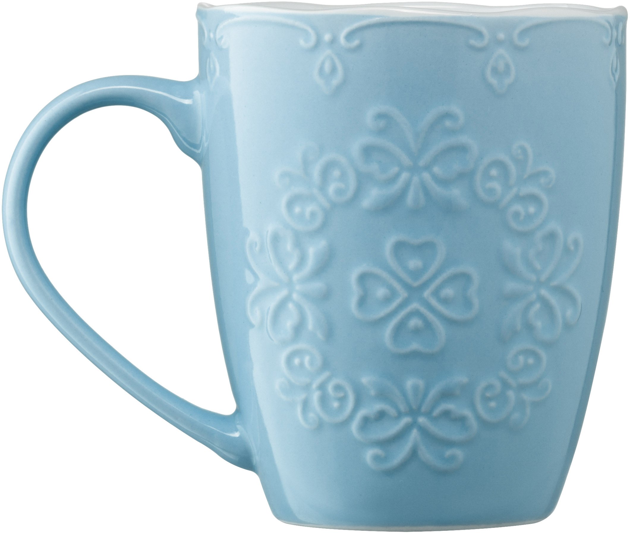 Чашка Ardesto Barocco, 330 мл, голубая , фарфор (AR3458BL) фото 4