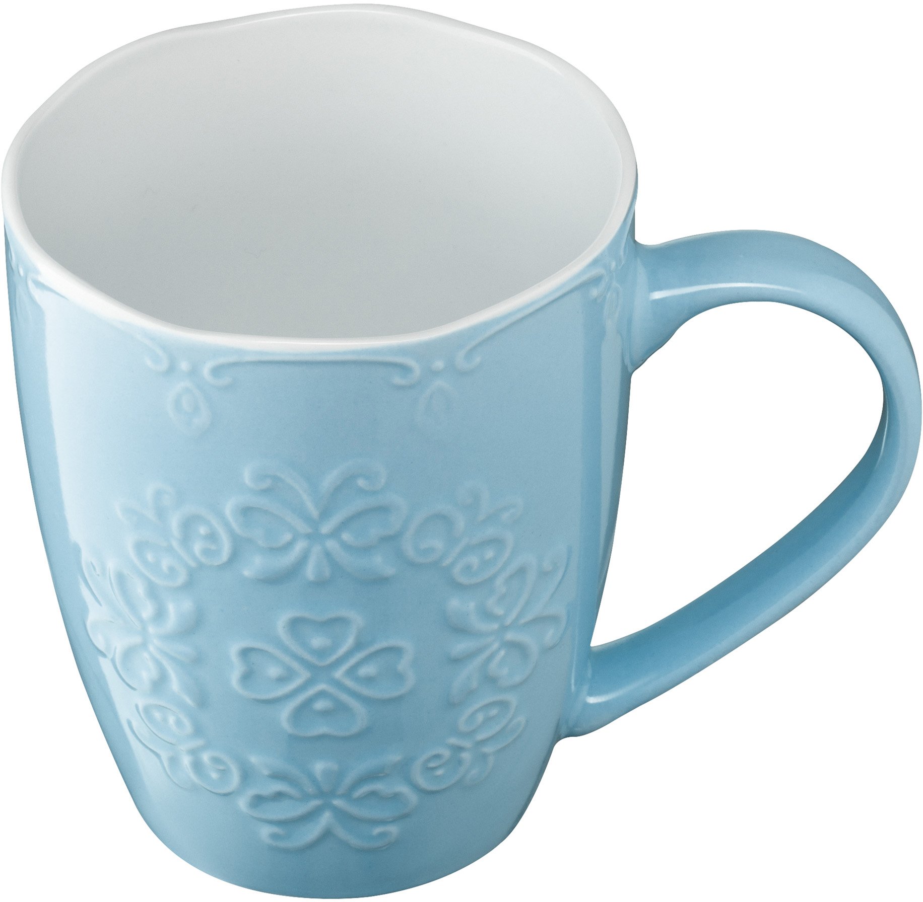 Чашка Ardesto Barocco, 330 мл, блакитна, порцеляна (AR3458BL)фото2