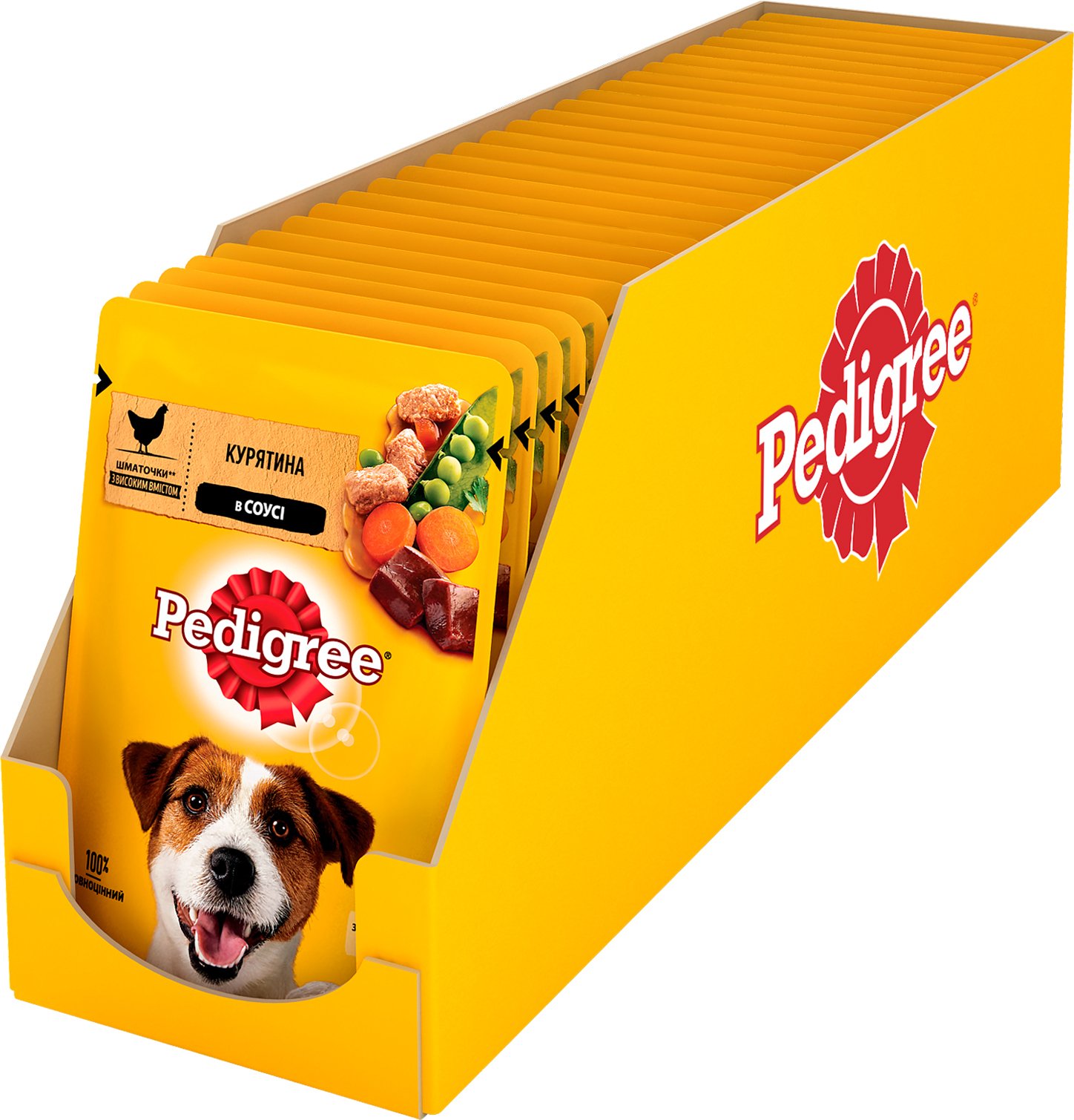 PEDIGREE курятина в соусі 24*100гфото4