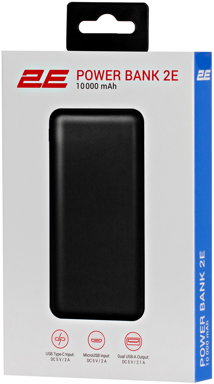 Портативный аккумулятор 2E 10000mAh Slim Black (2E-PB1005-BLACK) фото 6