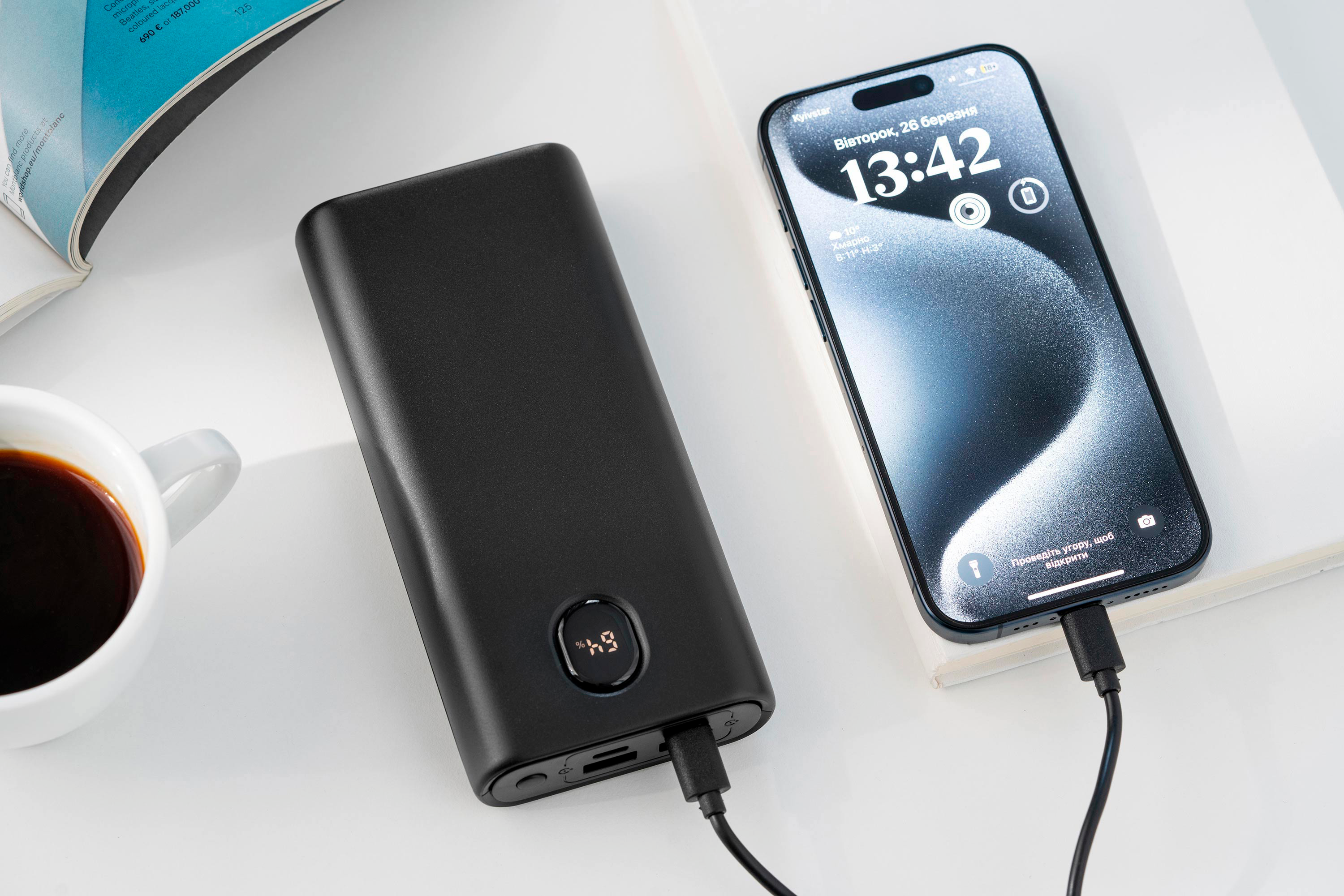 Портативний акумулятор літій-іонний Power Bank 2E 20000мАг, 45Вт, PD, QC, Blackфото12