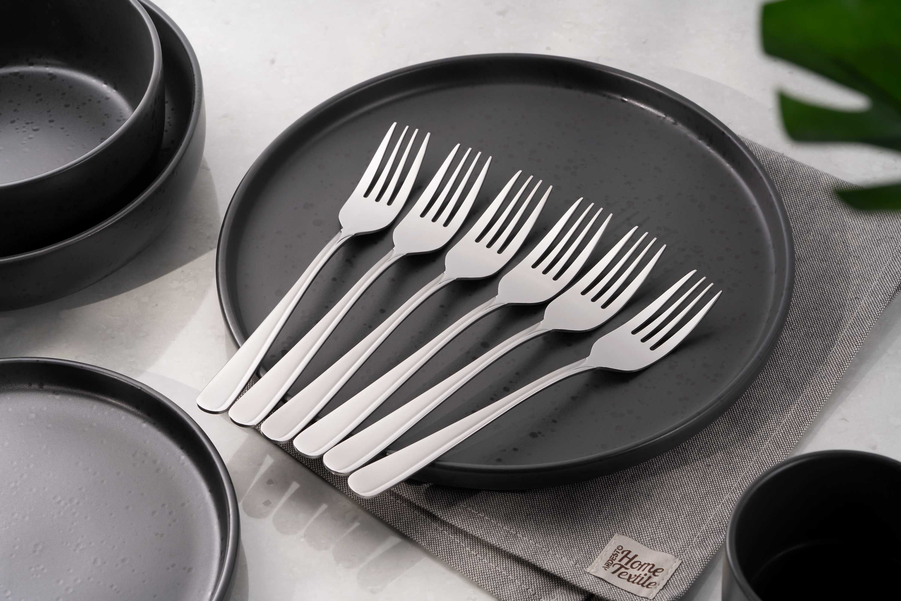 Набор столовых вилок Ardesto Black Mars Zenith 6 пр., нержавеющая сталь (AR0706ZF) фото 3