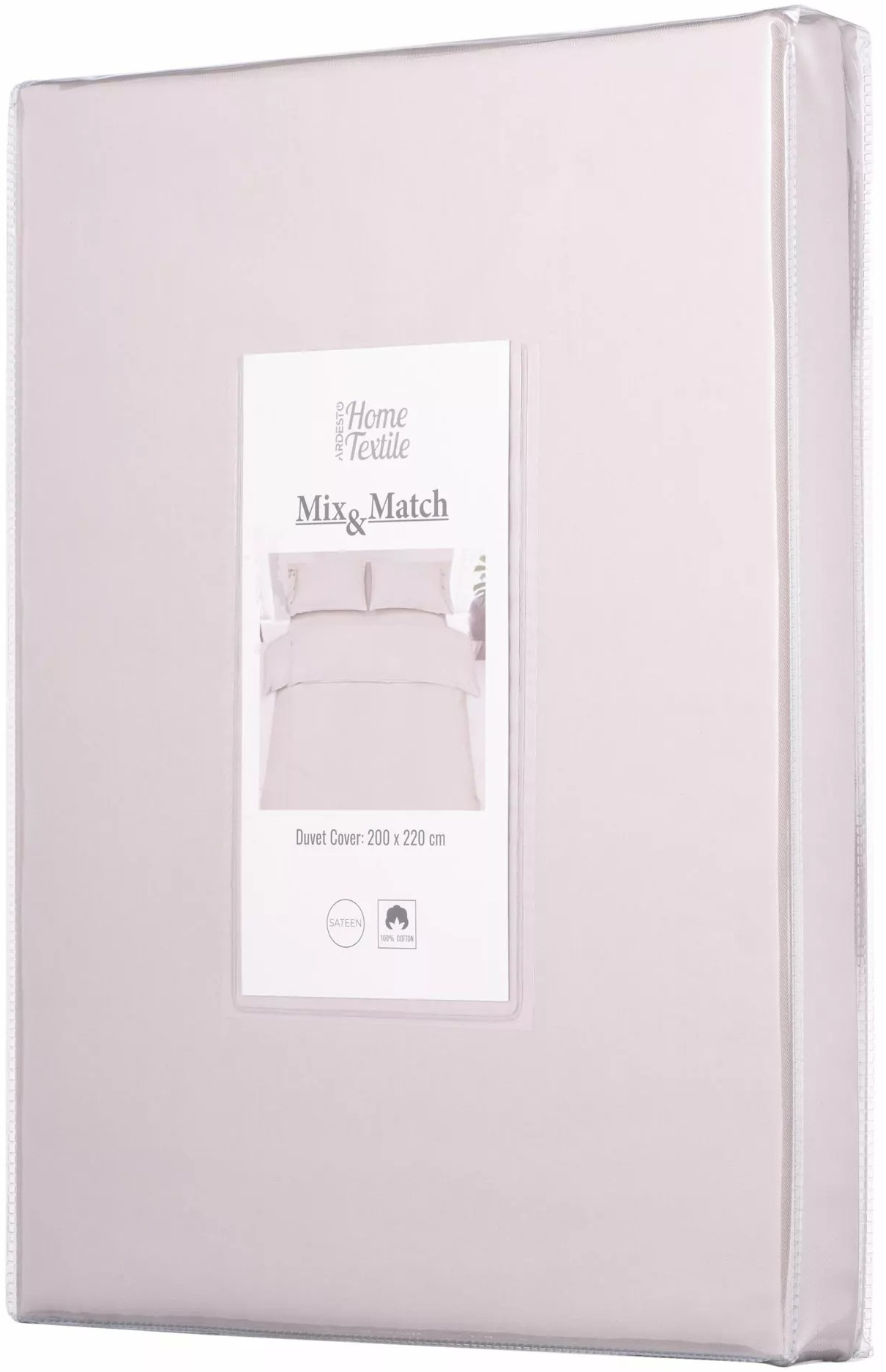 Підковдра ARDESTO Mix&Match, 200х220см, 100% бавовна, сатин, айворі (ART2022DVC)фото6