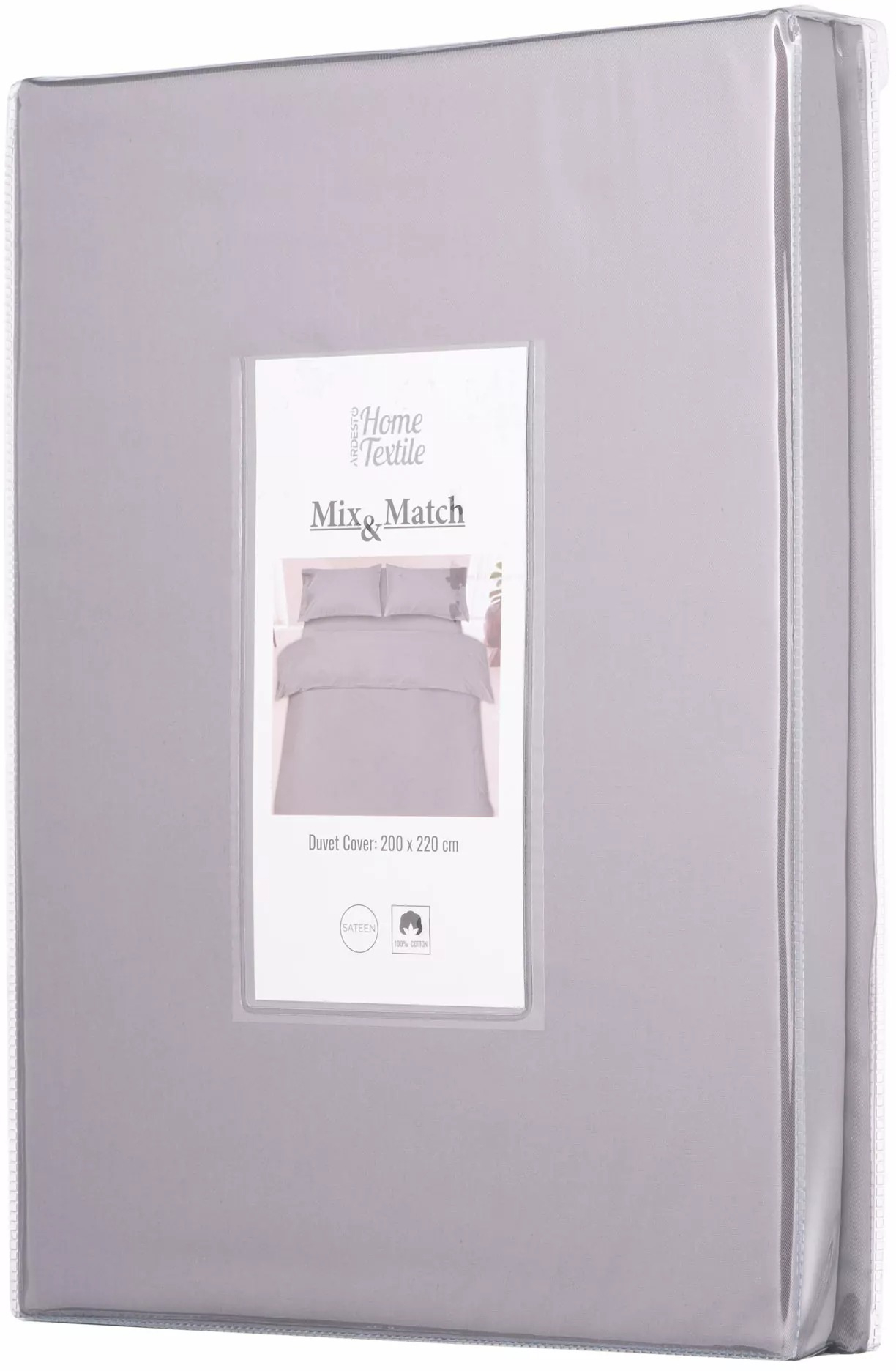 Пододеяльник ARDESTO Mix&Match, 200х220см, 100% хлопок, сатин, муссон (ART2022DVD) фото 6