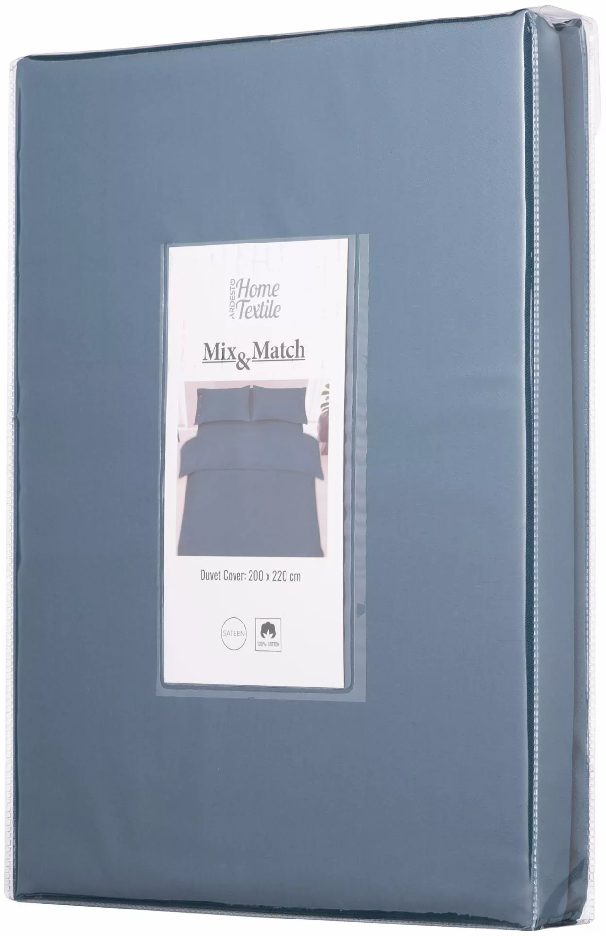 Підковдра ARDESTO Mix&Match, 200х220см, 100% бавовна, сатин, океан (ART2022DVB)фото6