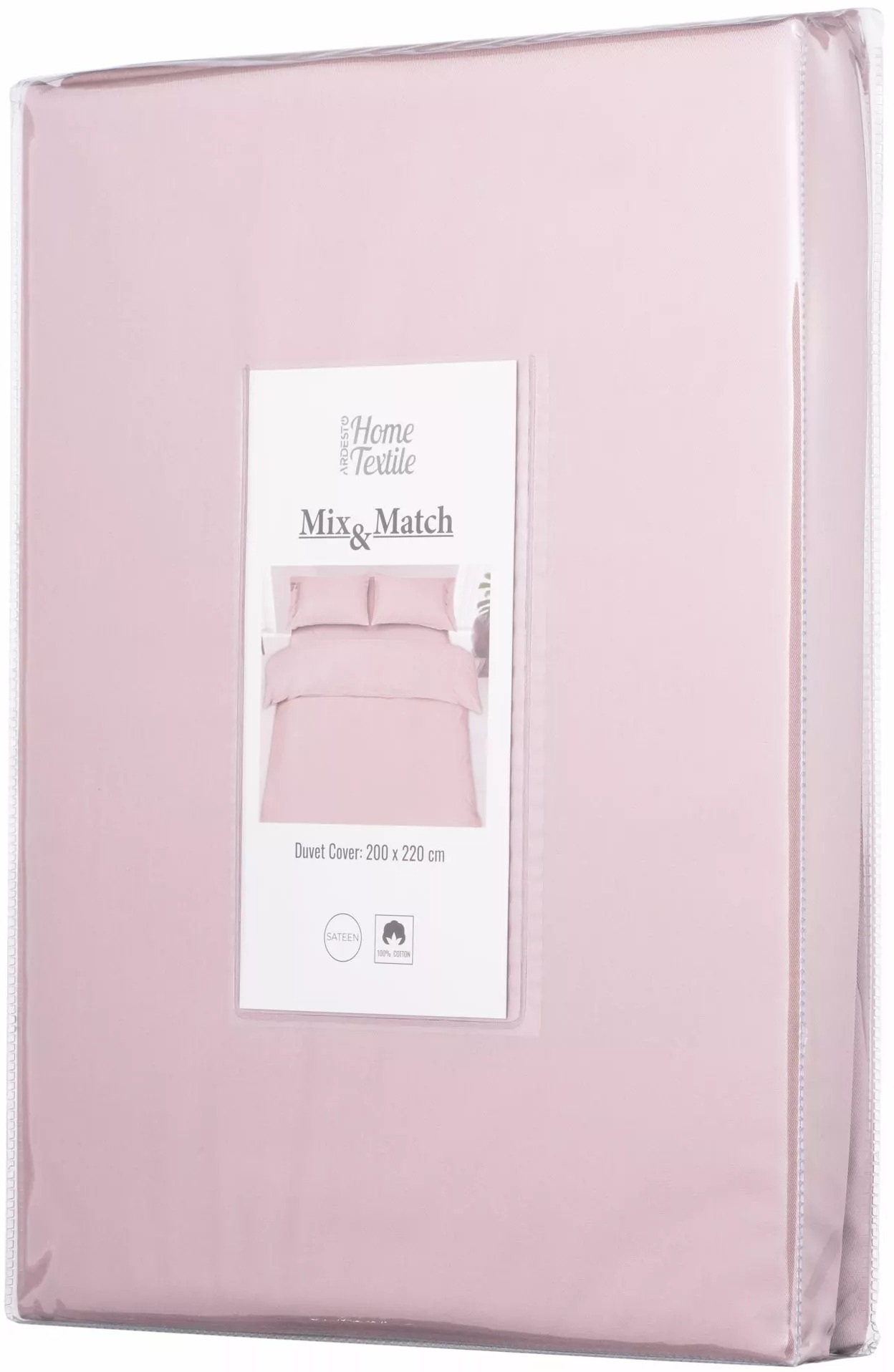 Підковдра ARDESTO Mix&Match, 200х220см, 100% бавовна, сатин, пудра (ART2022DVP)фото6