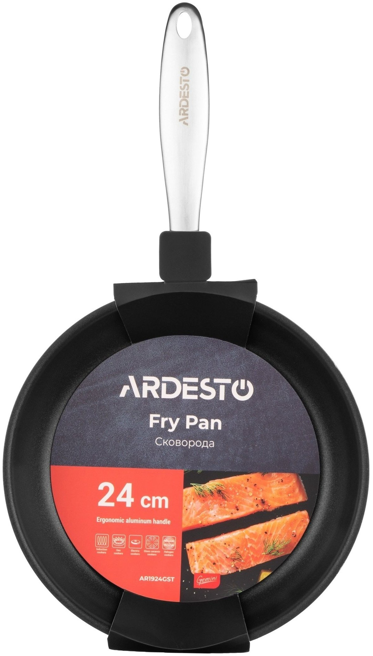 Сковорода ARDESTO Gemini Gazzo 24 см, сірий (AR1924GST)фото8
