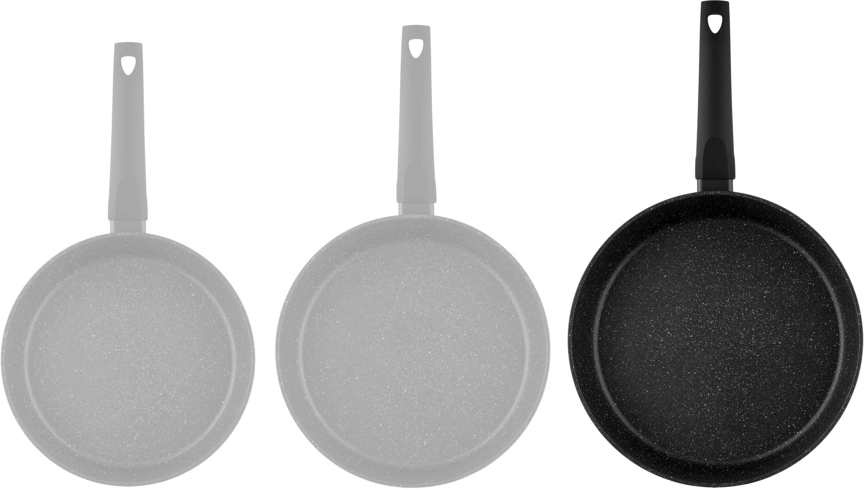 Сковорода ARDESTO Gemini Gourmet Viareggio с крышкой 28 см, черный, алюминий (AR1928GDL) фото 