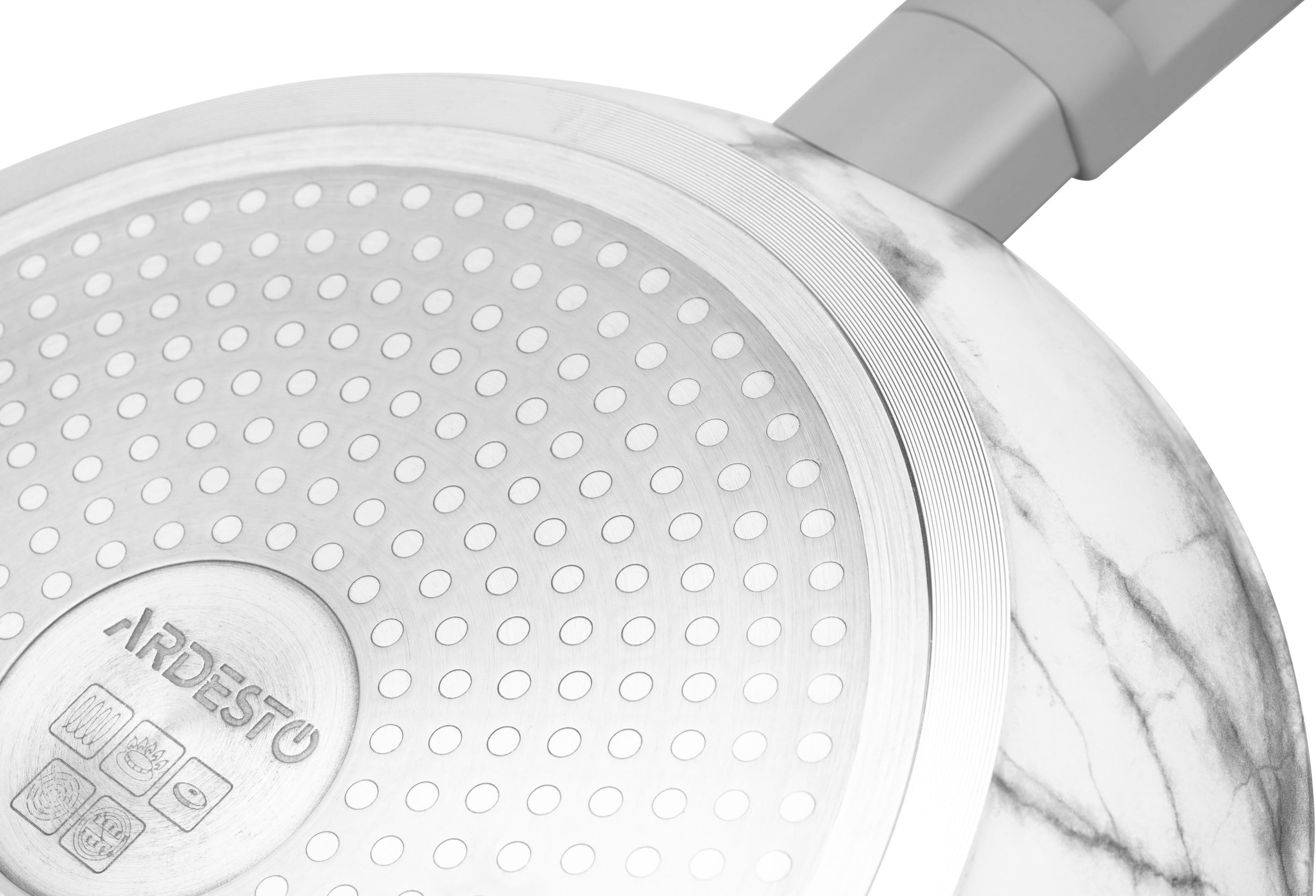 Сковорода ARDESTO Gemini Marmo 24 см, серый, алюминий (AR1924GMA) фото 6