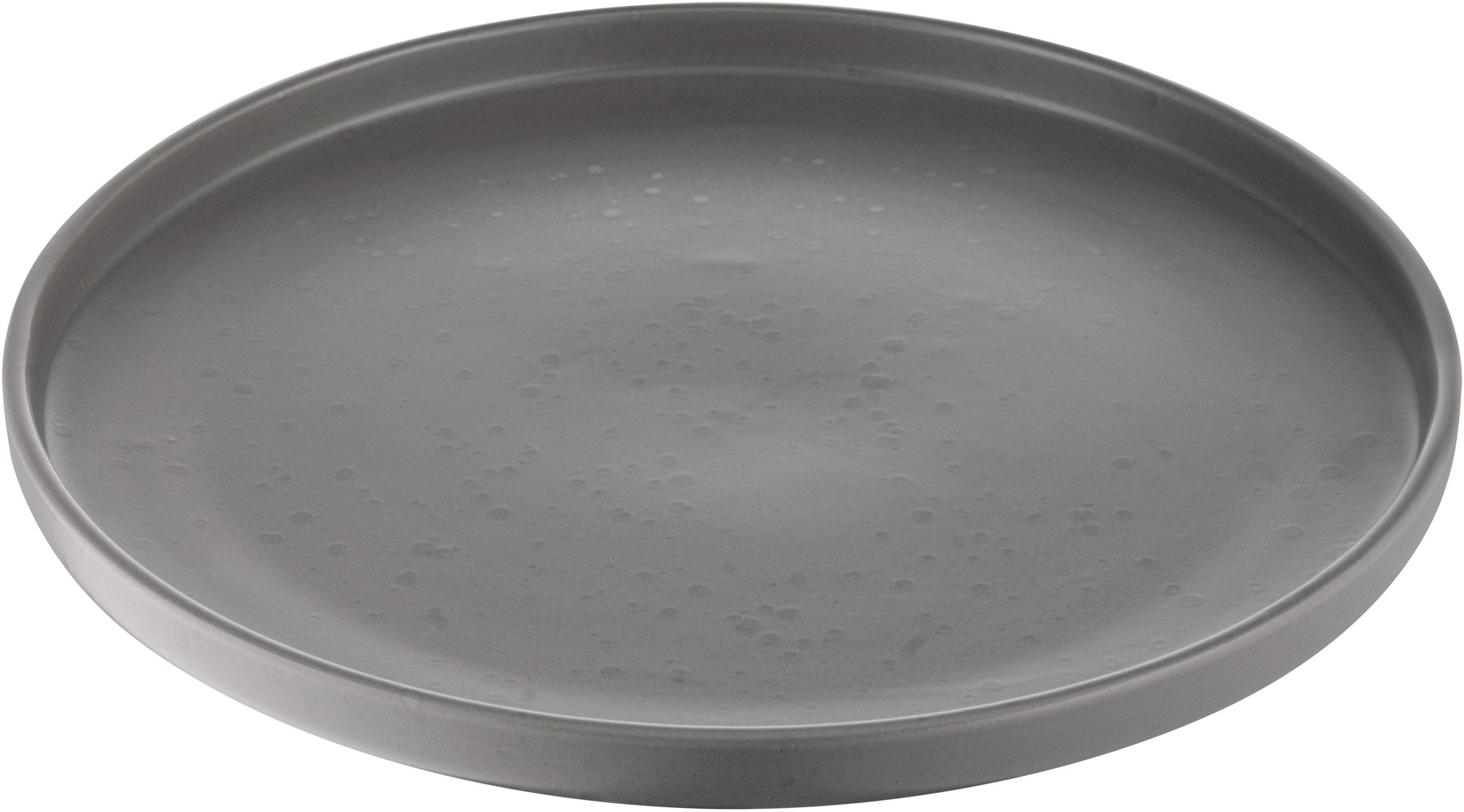 Тарілка обідня Ardesto Trento, 26,5 см, сіра, кераміка (AR2926TG)фото2