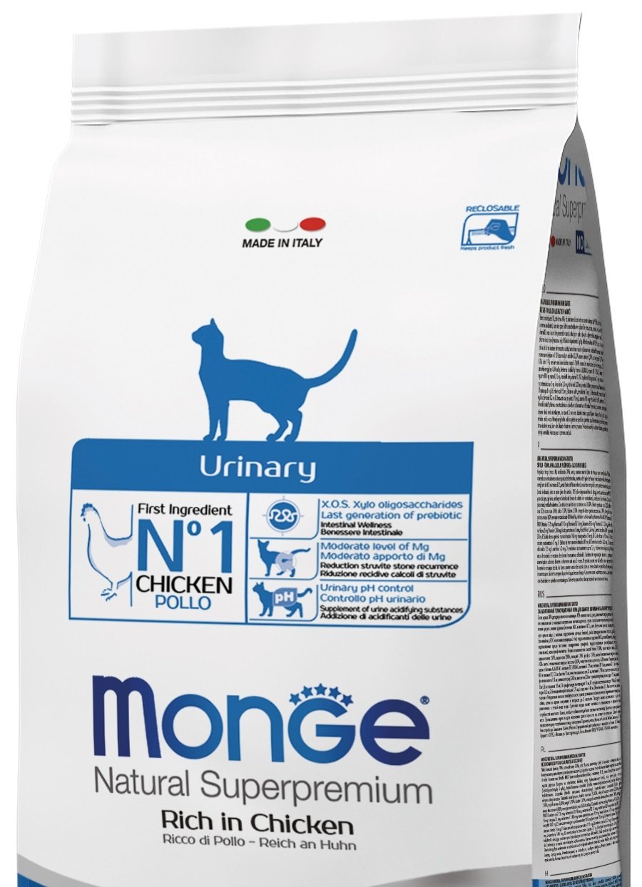 Сухой корм для кошек Monge Cat Urinary профилактика мочекаменной болезни,со вкусом лосося и риса 0,4 кг фото 2